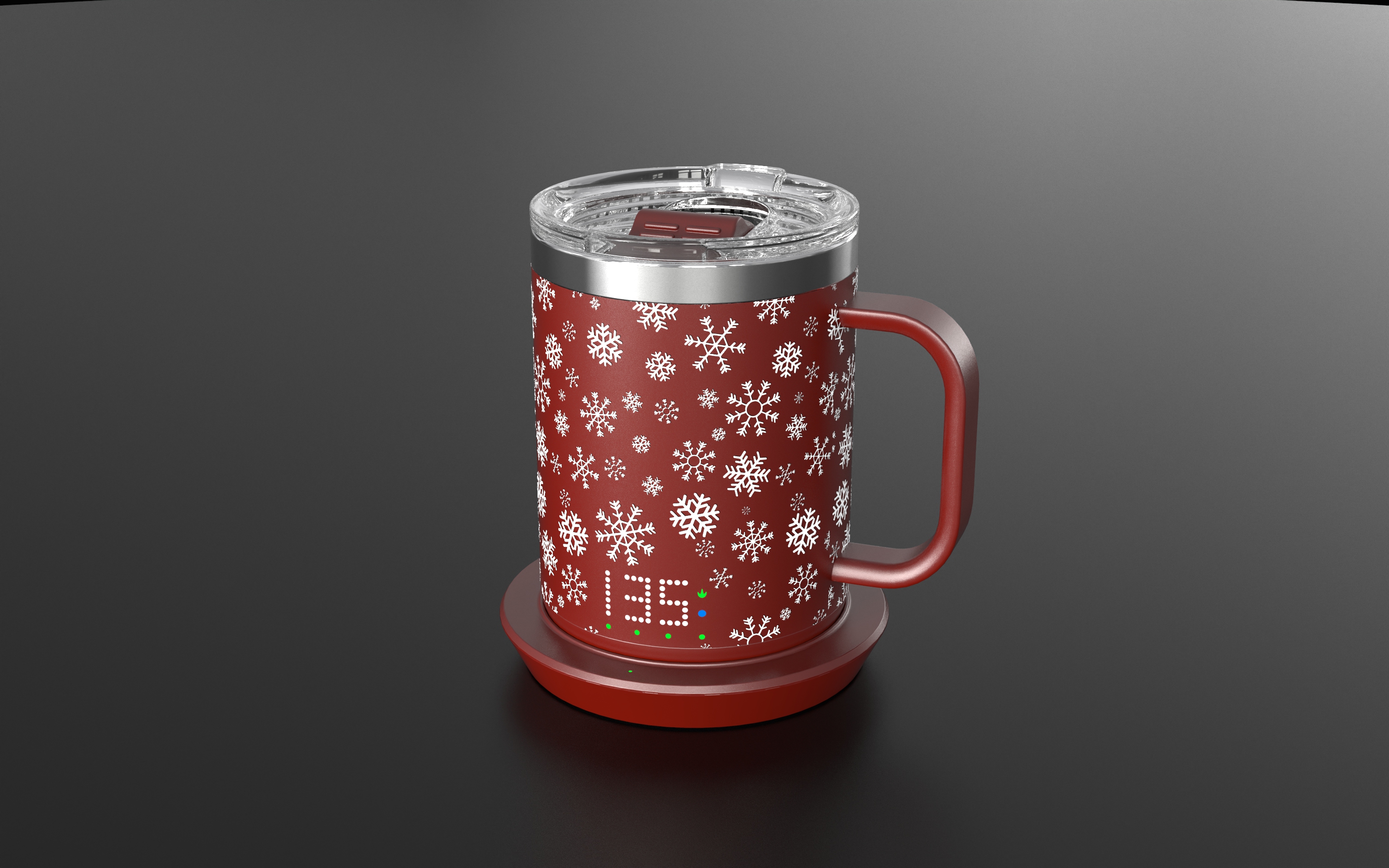 Burning cup, mug, warm cup，