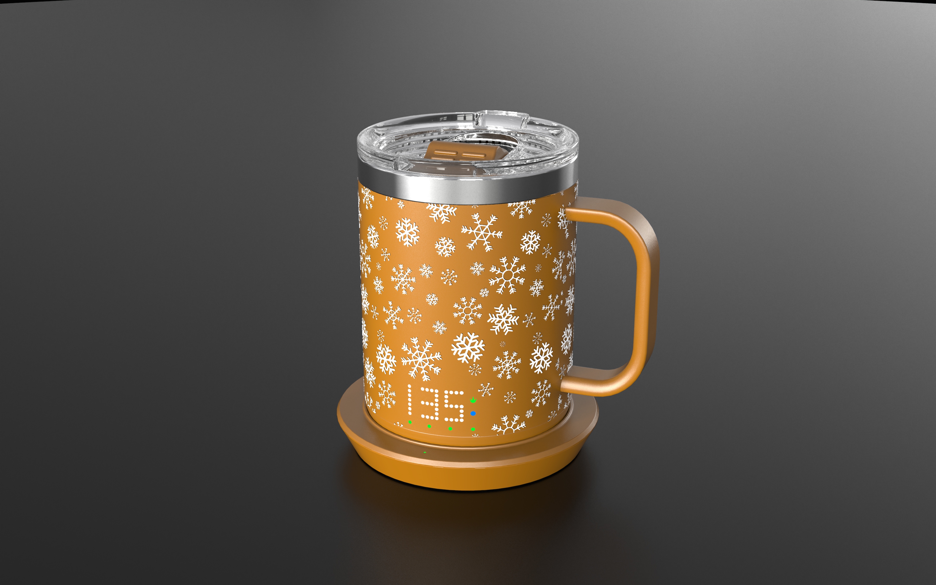 Burning cup, mug, warm cup，