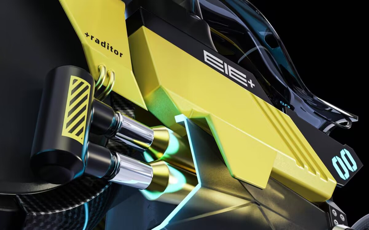 Some copies of motorcycle rendering，