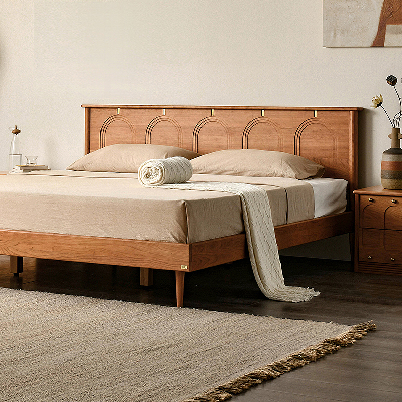 Bed-Cherry Wood，