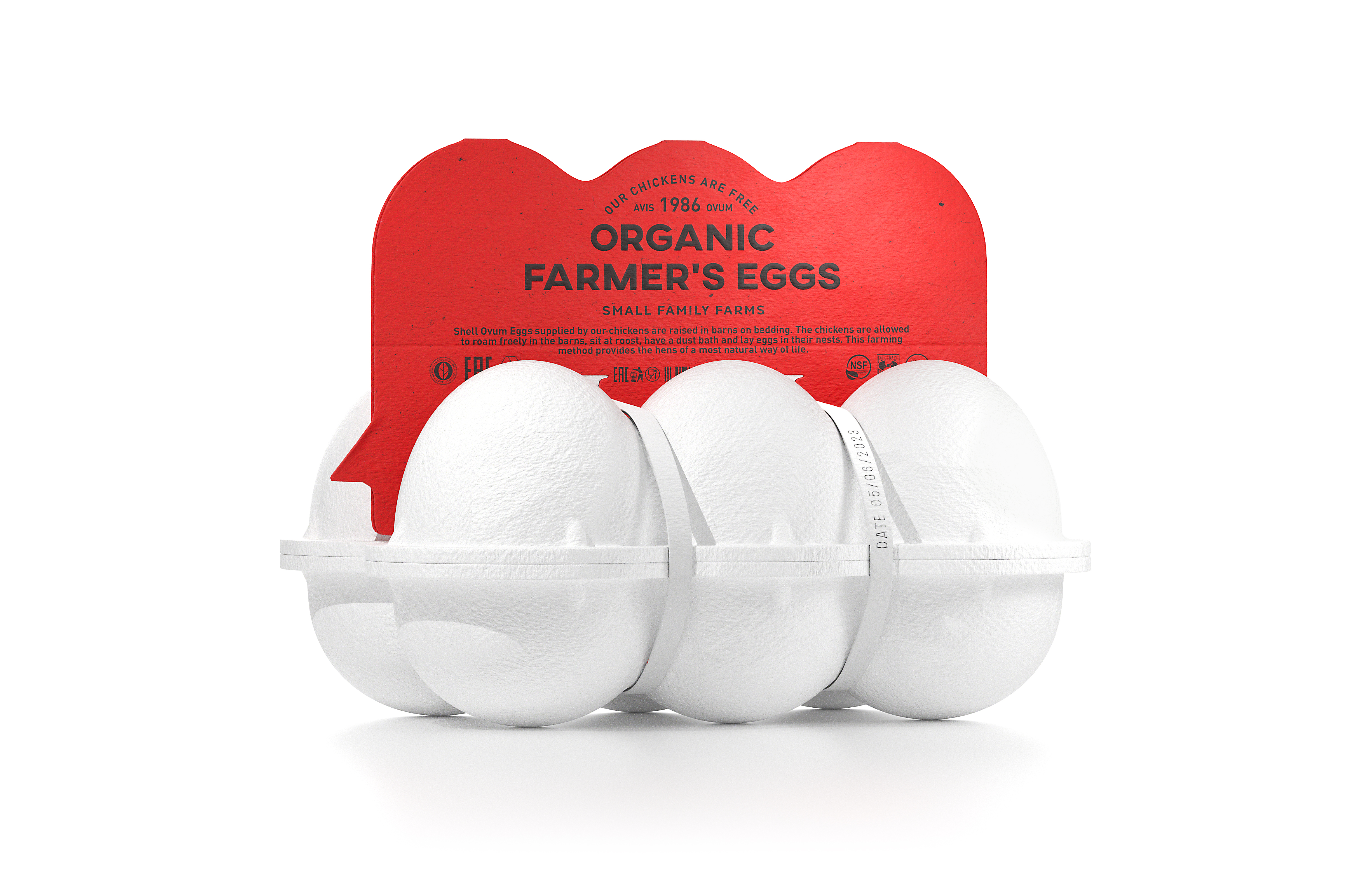 Organic，egg，packing design，