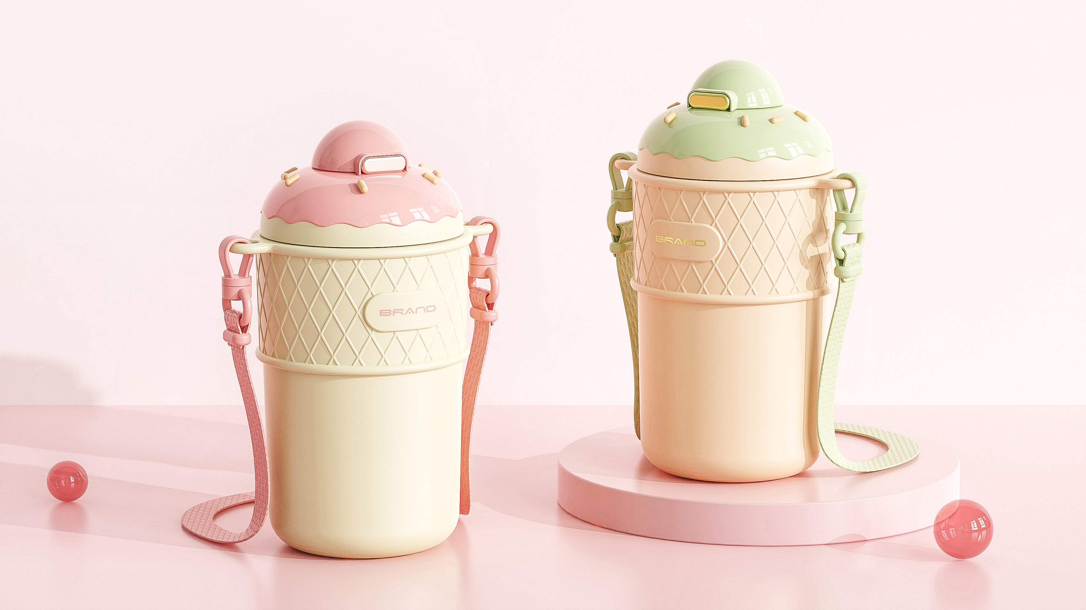 children，cup，Childlike interest，Cartoon，interest，vacuum flask，lovely，