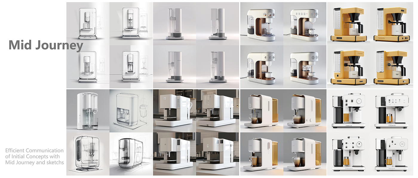 AIGC，midjourney，Design process，product design，Tea drinking machine，Home appliance design，