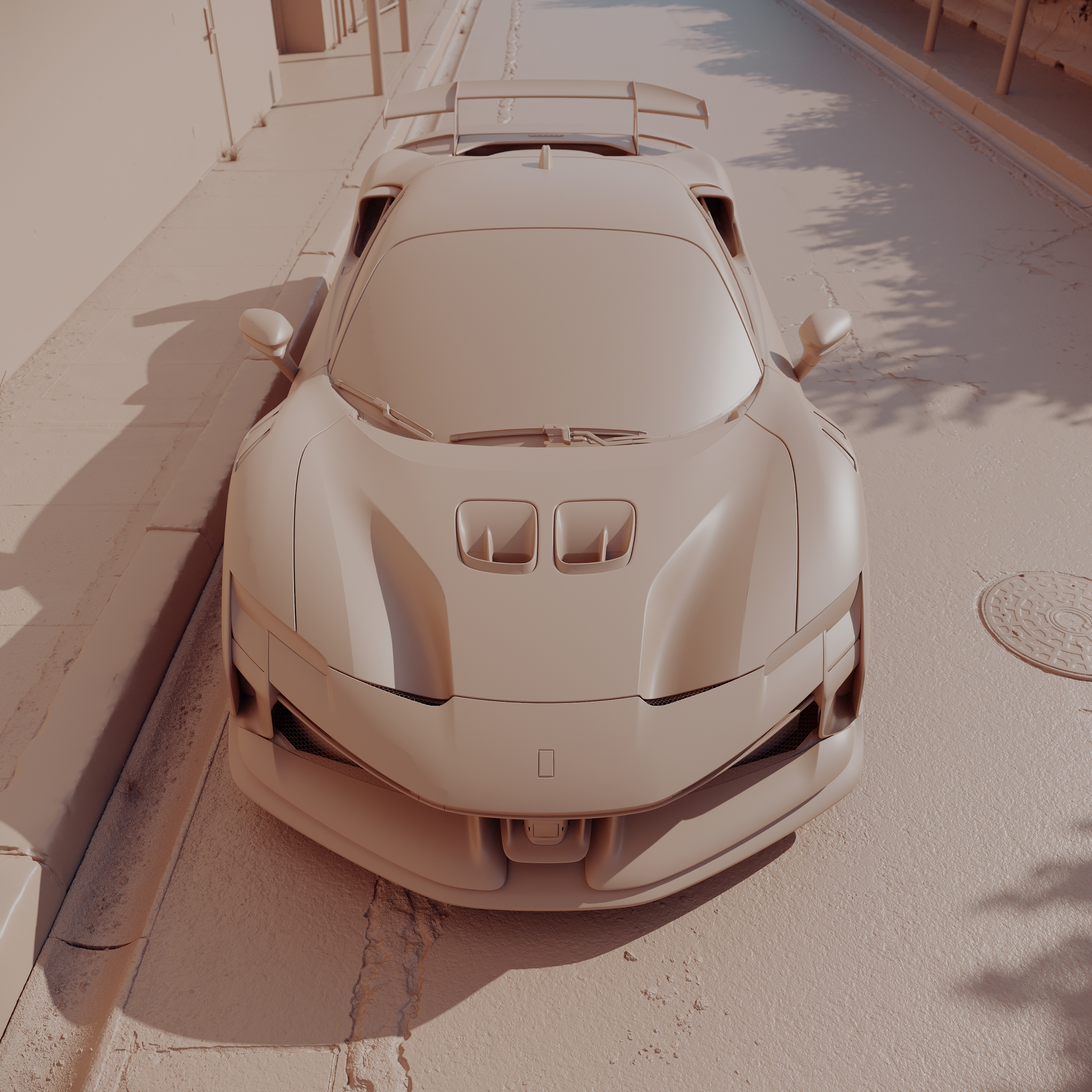 Automobile design，cgi，Ferrari SF90，