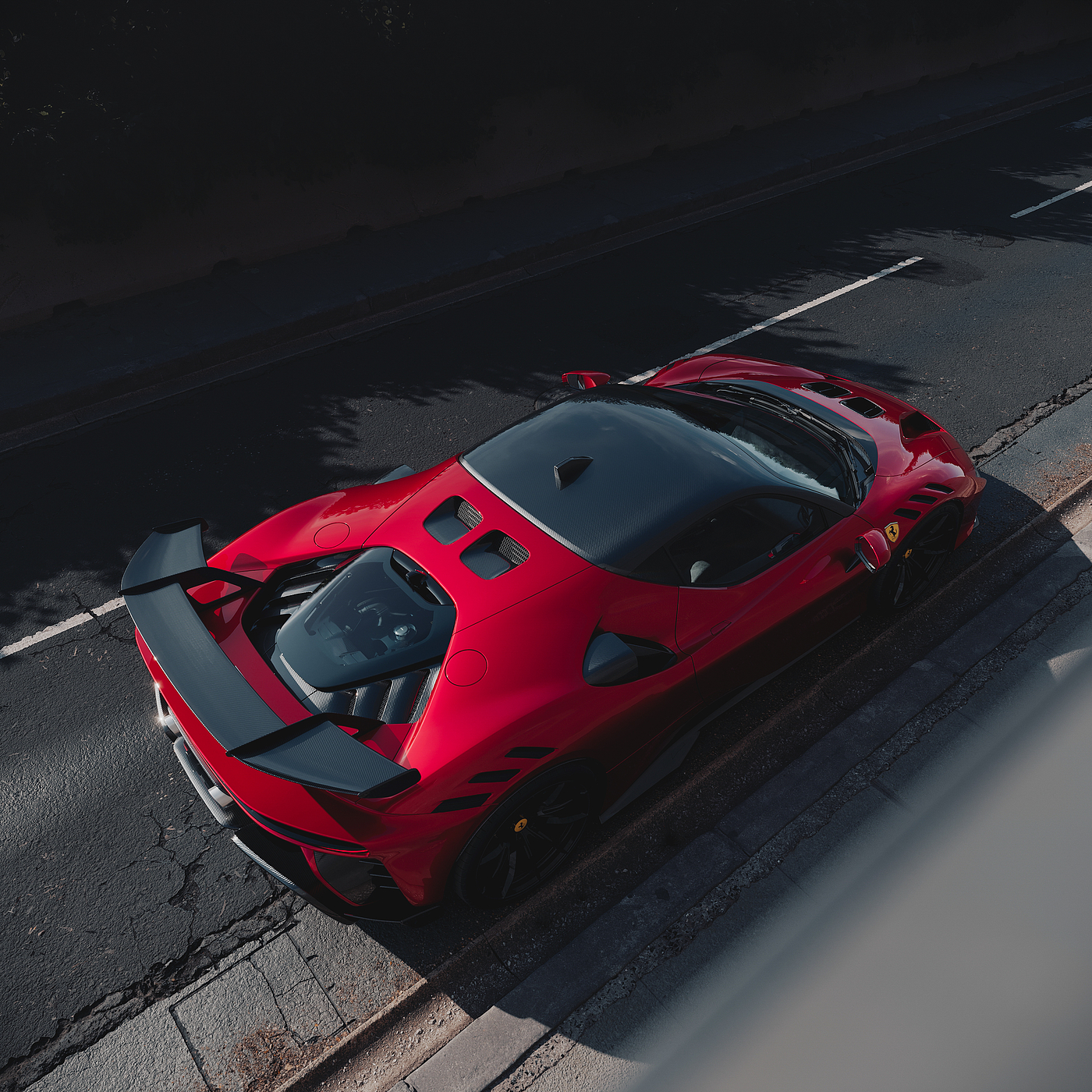 Automobile design，cgi，Ferrari SF90，