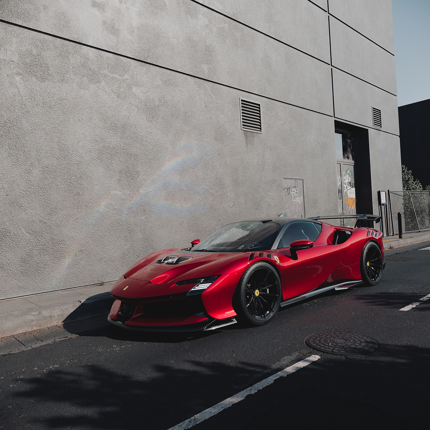 Automobile design，cgi，Ferrari SF90，