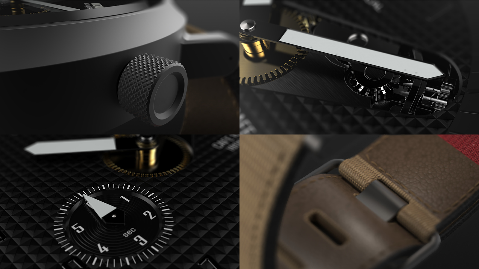 Wrist watch，man，Locomotive style，