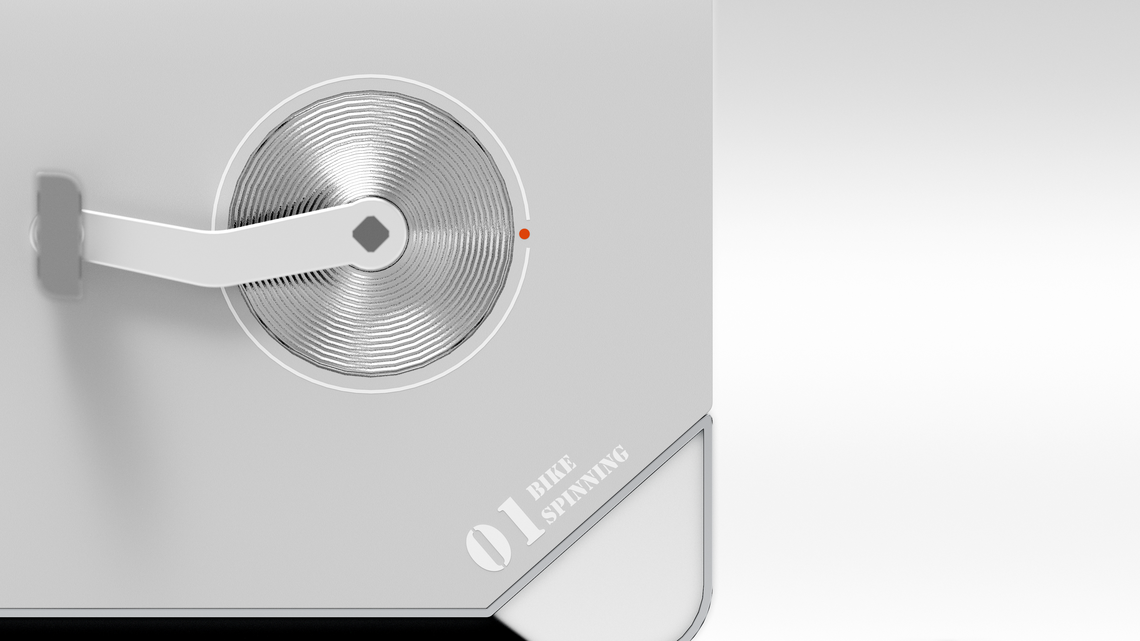 Spinning bike，Sense of future，Retro，science and technology，Simplicity，record player element，