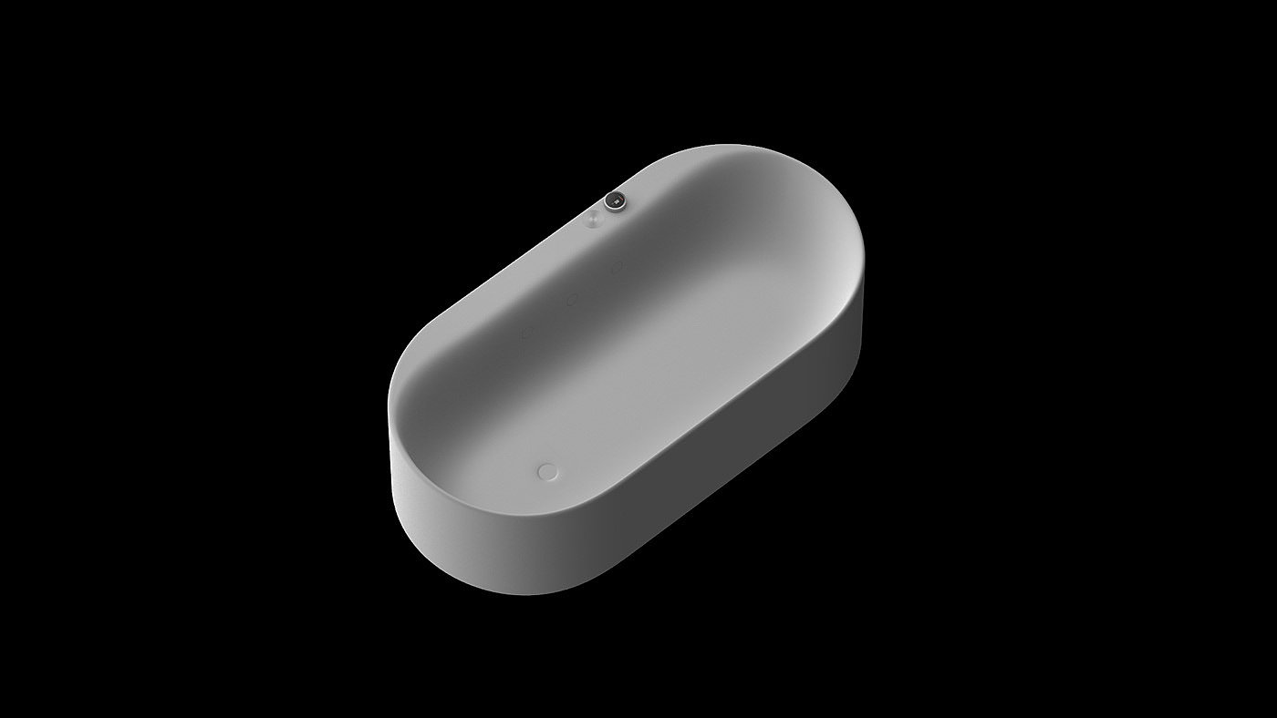 bathtub，intelligence，Minimalist style，