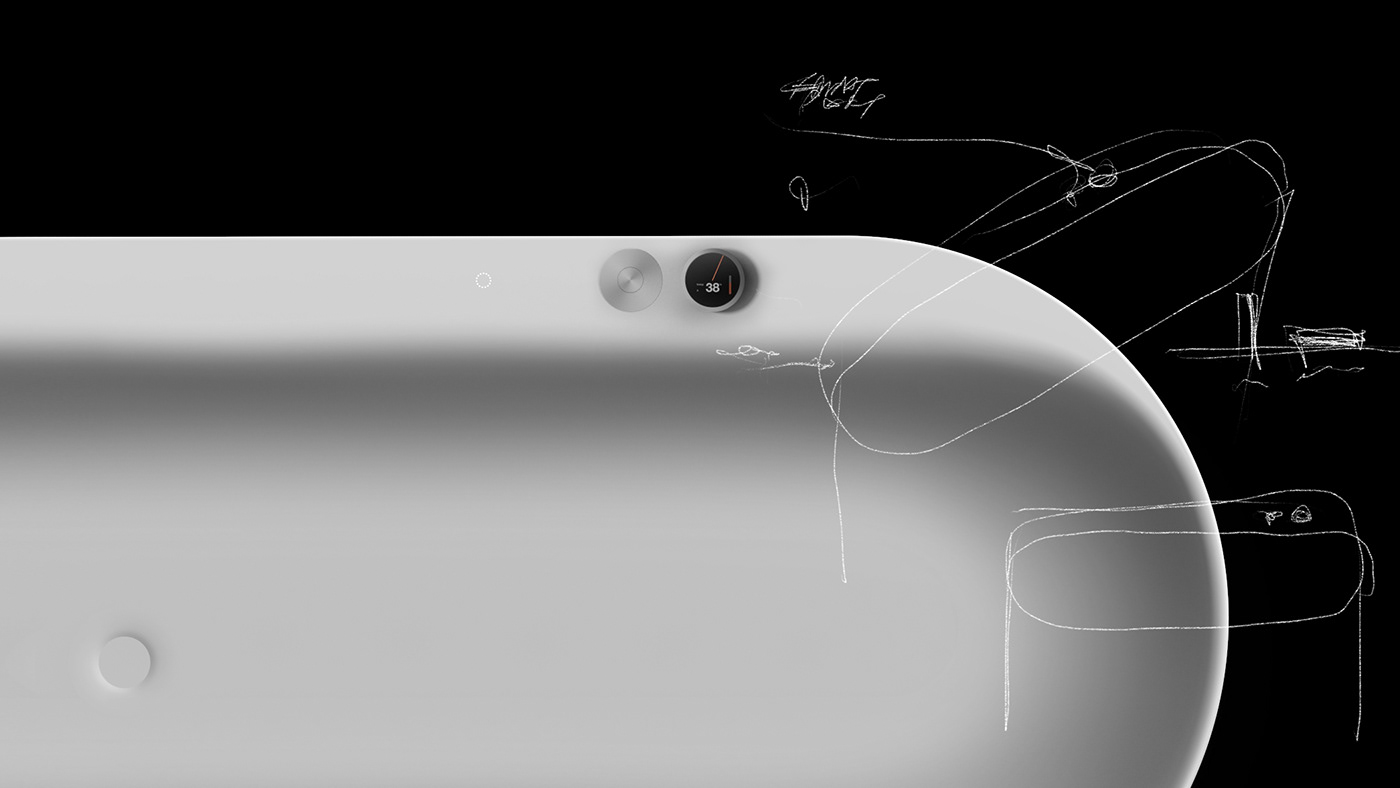 bathtub，intelligence，Minimalist style，