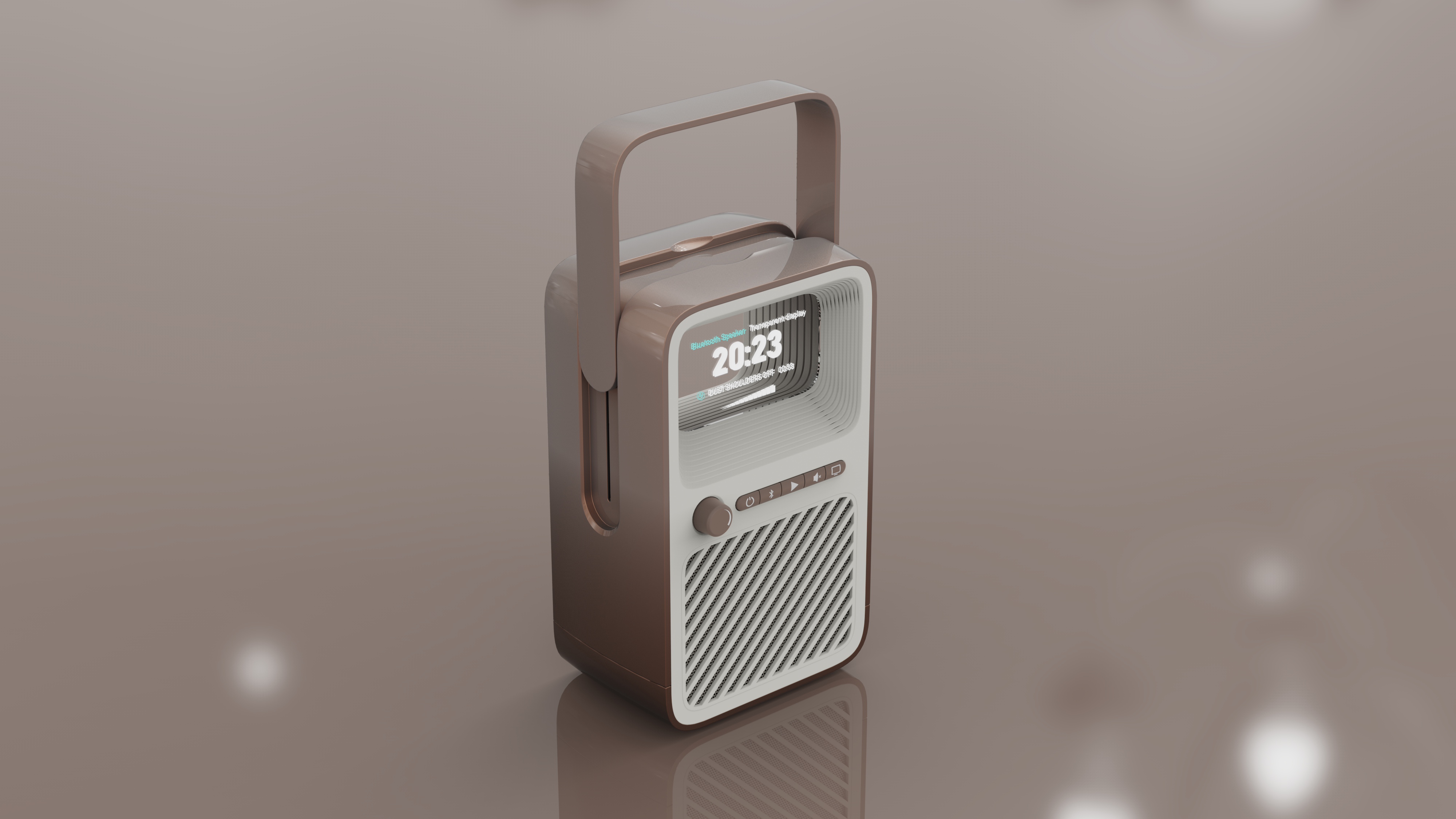 Bluetooth Speaker ，Portable speakers，Transparent screen，