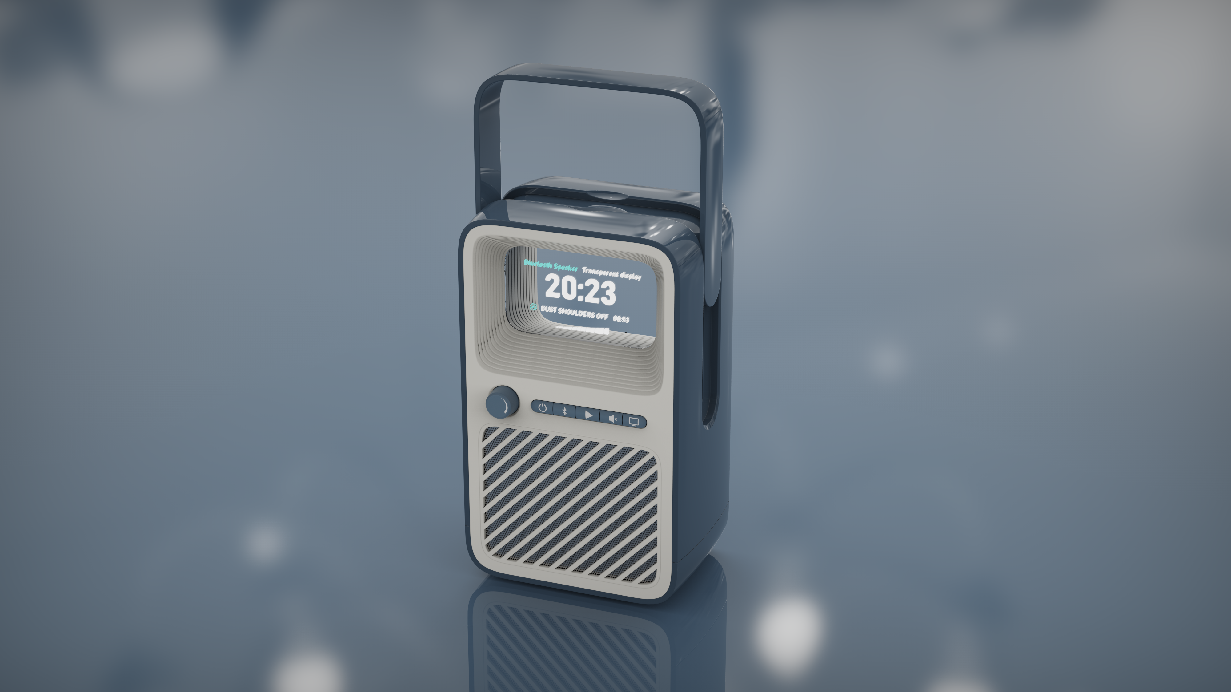 Bluetooth Speaker ，Portable speakers，Transparent screen，