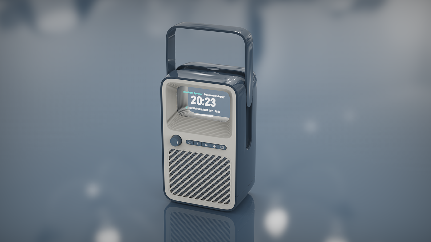 Bluetooth Speaker ，Portable speakers，Transparent screen，