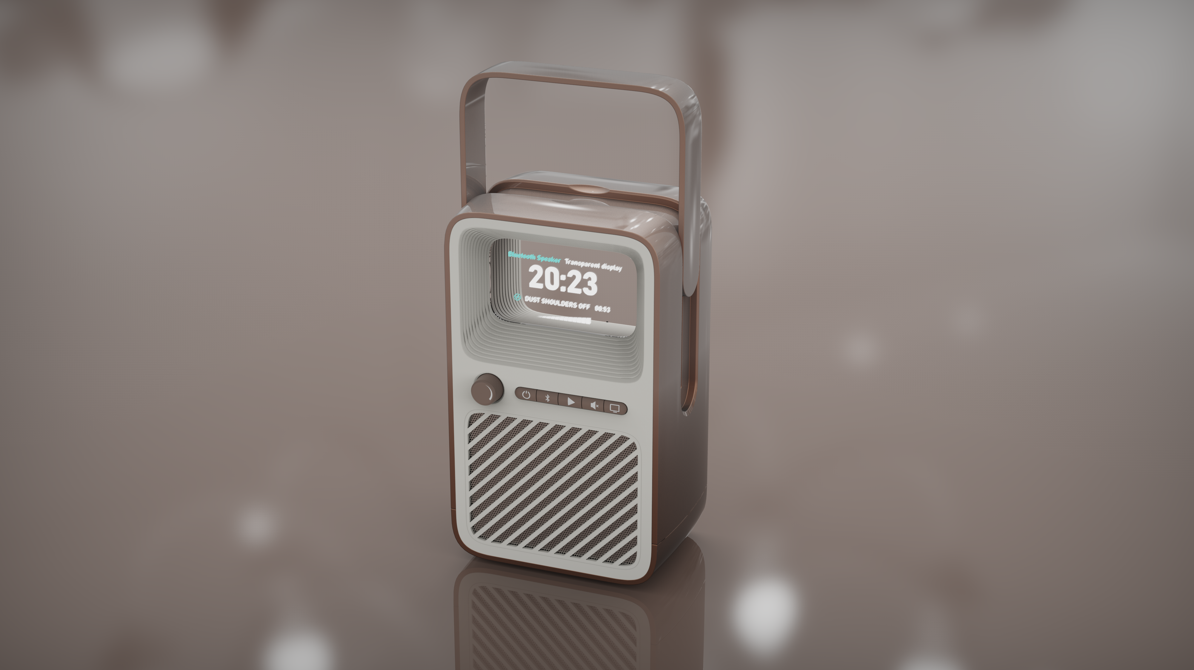 Bluetooth Speaker ，Portable speakers，Transparent screen，