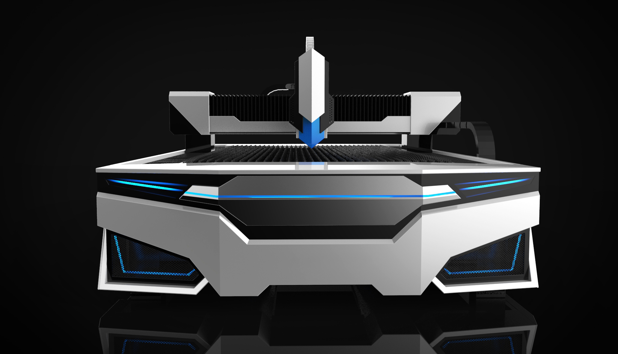 Laser cutting machine，mechanical equipment，concept，