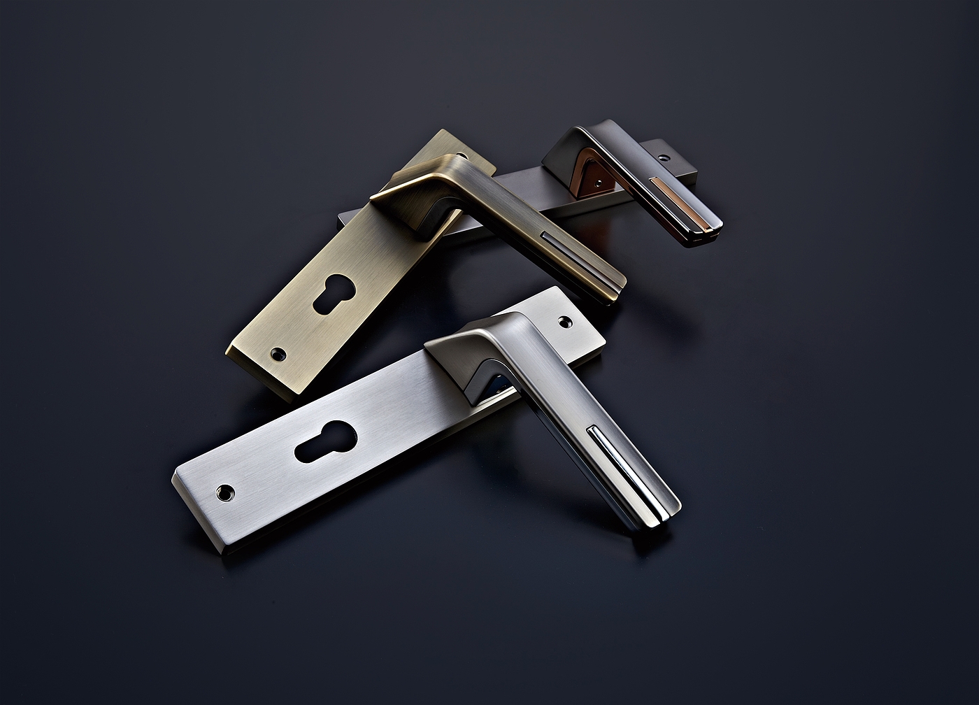 Door lock，Door handle，Split lock，product design，Handle lock，