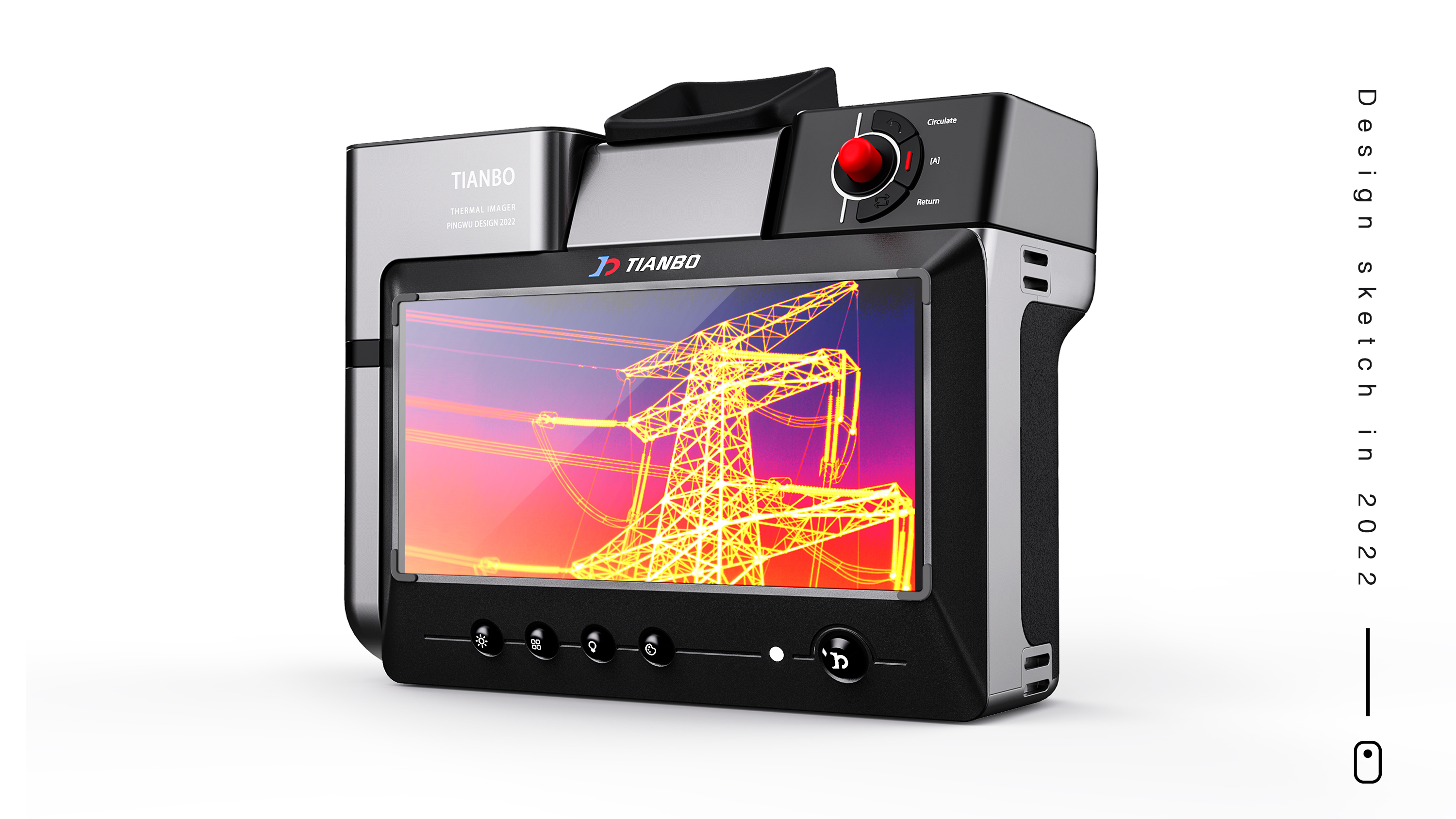 Simplicity，Sense of science and technology，Geometry，Thermal imager，Digital，