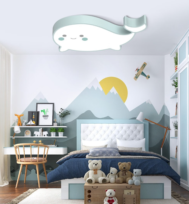 Childlike. Lovely. Children ceiling lamp，