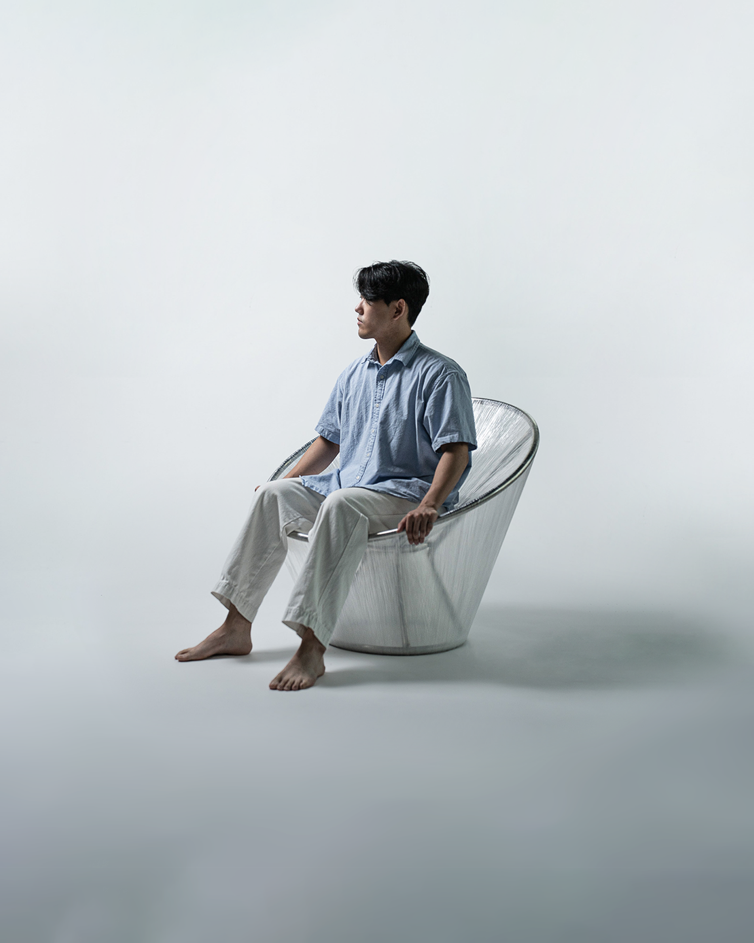 Parcel Chair，chair，experiment，pvc，