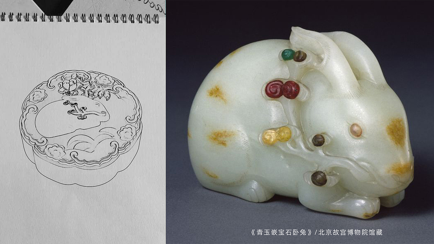 moon cake design，Moon cake box design，Paper plastic box design，