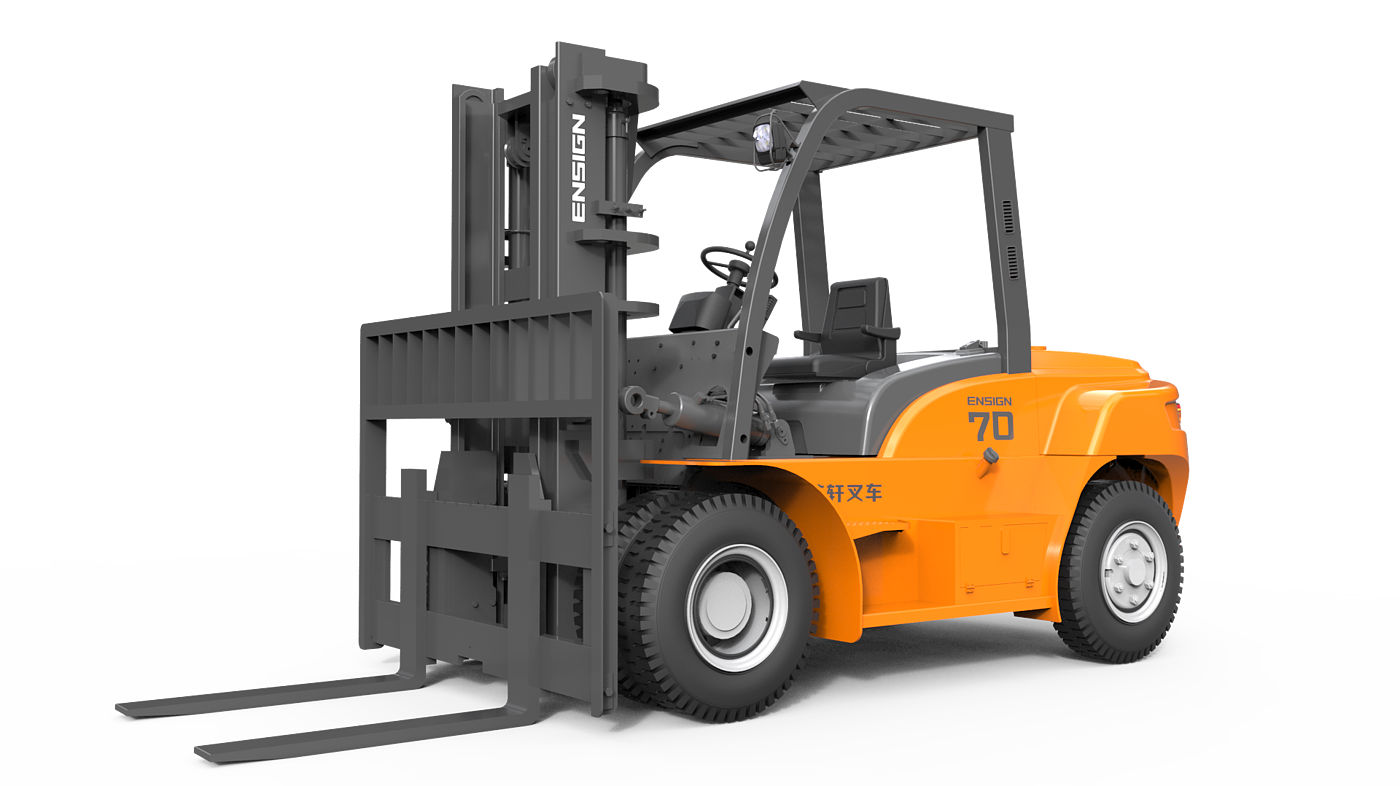 industrial design，Forklift design，construction machinery，Tools and equipment，Color matching，brand，