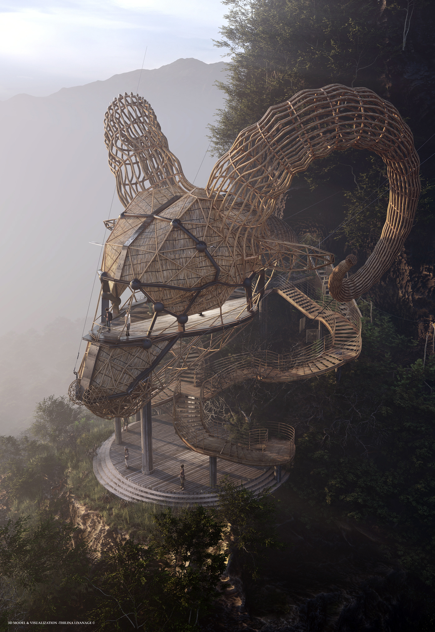 Architecture，Scenery，Digital art，graphic design ，