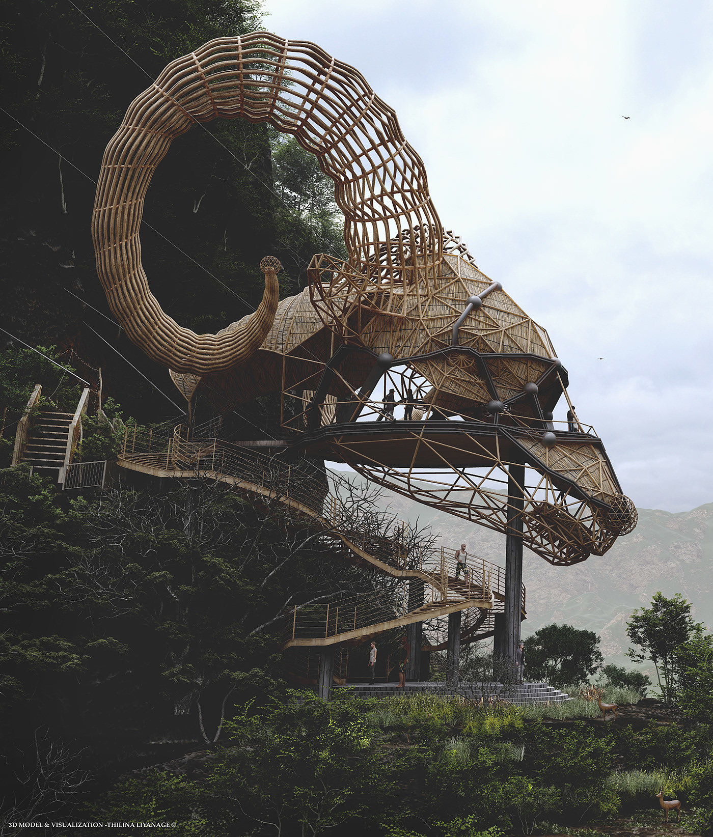 Architecture，Scenery，Digital art，graphic design ，