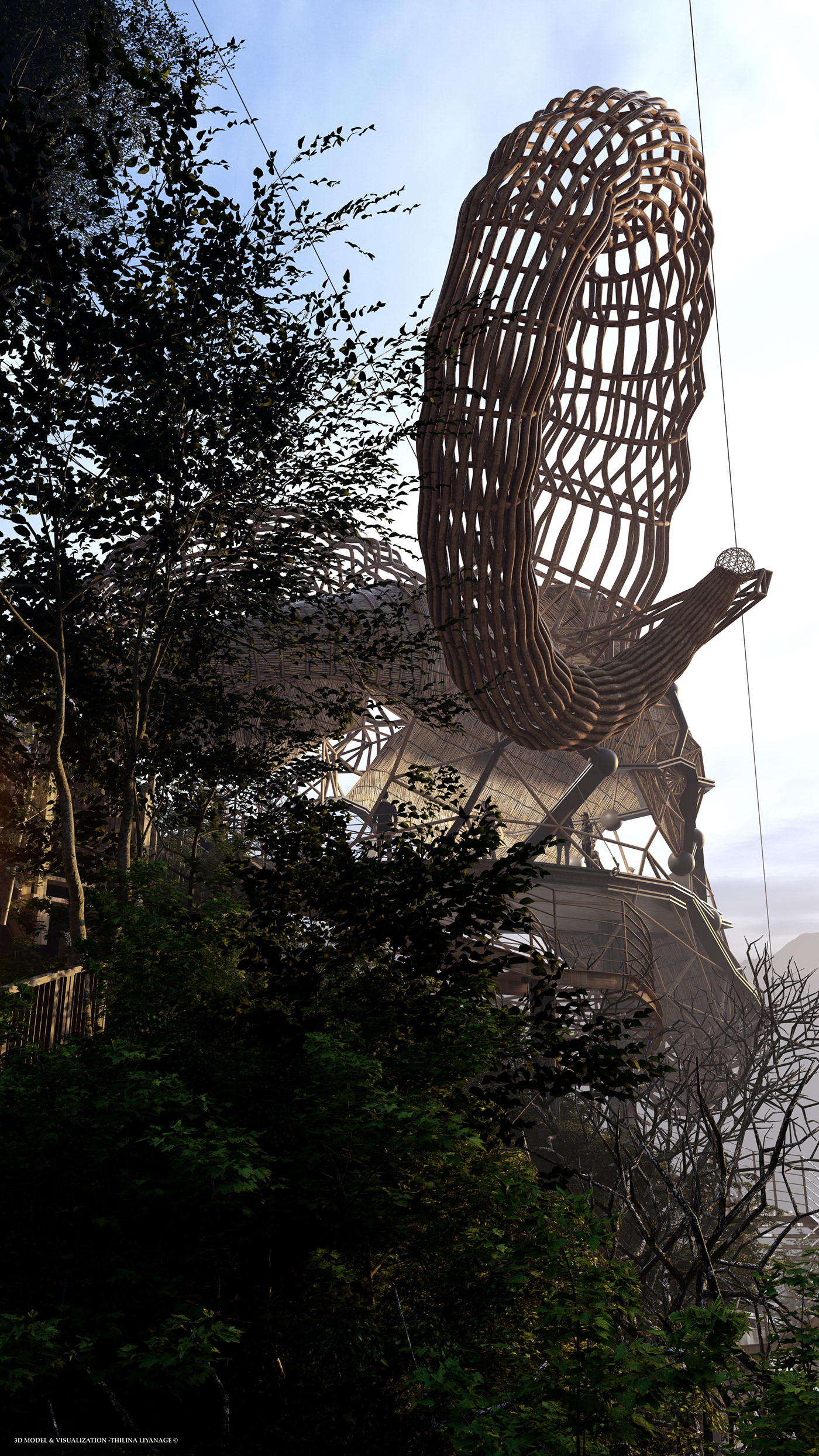 Architecture，Scenery，Digital art，graphic design ，