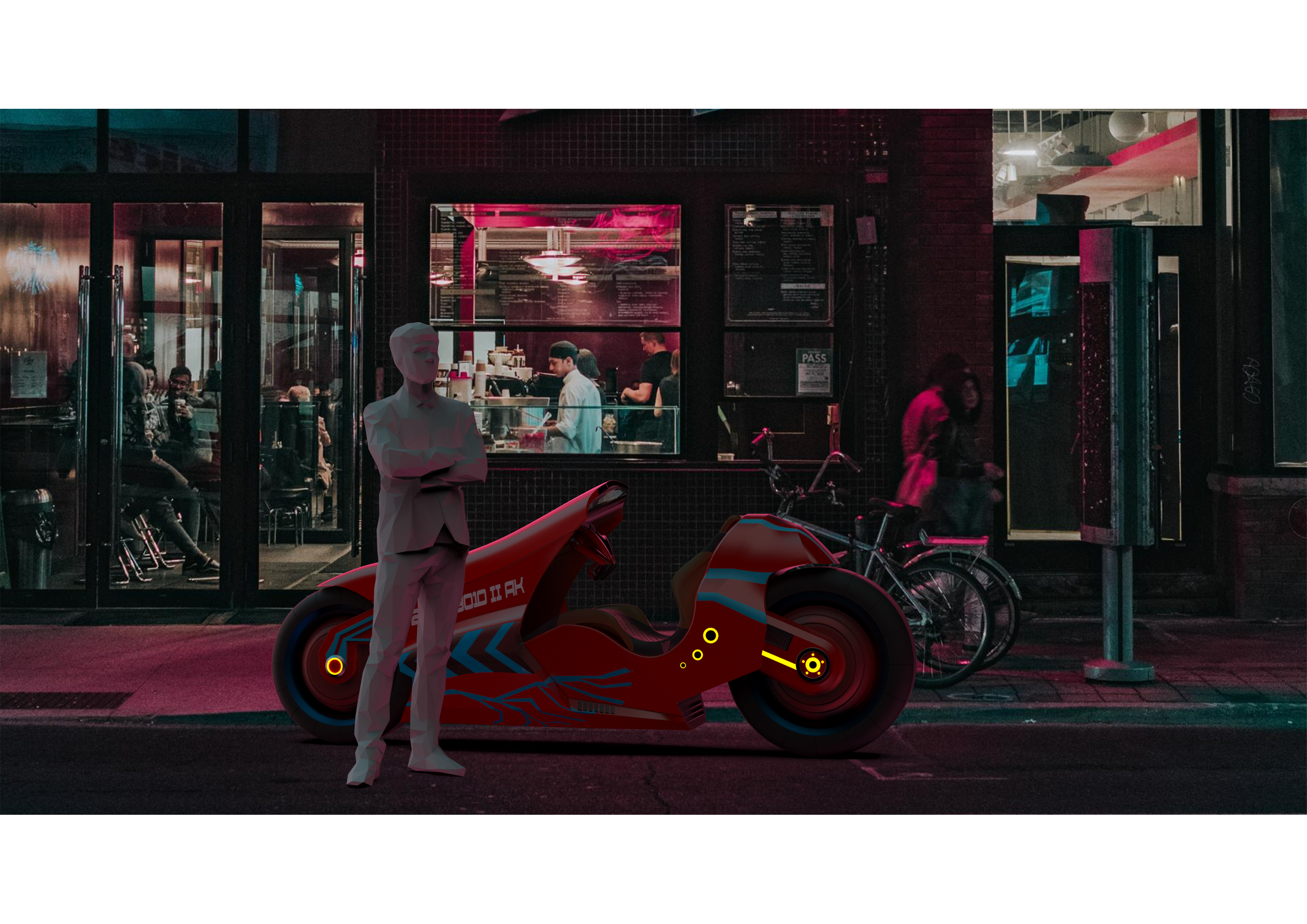 product design，motorcycle，Automatic driving，Graduation project，akira，