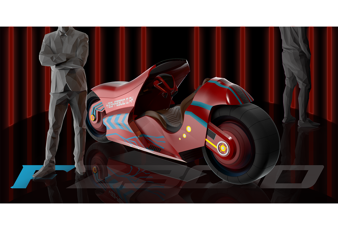 product design，motorcycle，Automatic driving，Graduation project，akira，