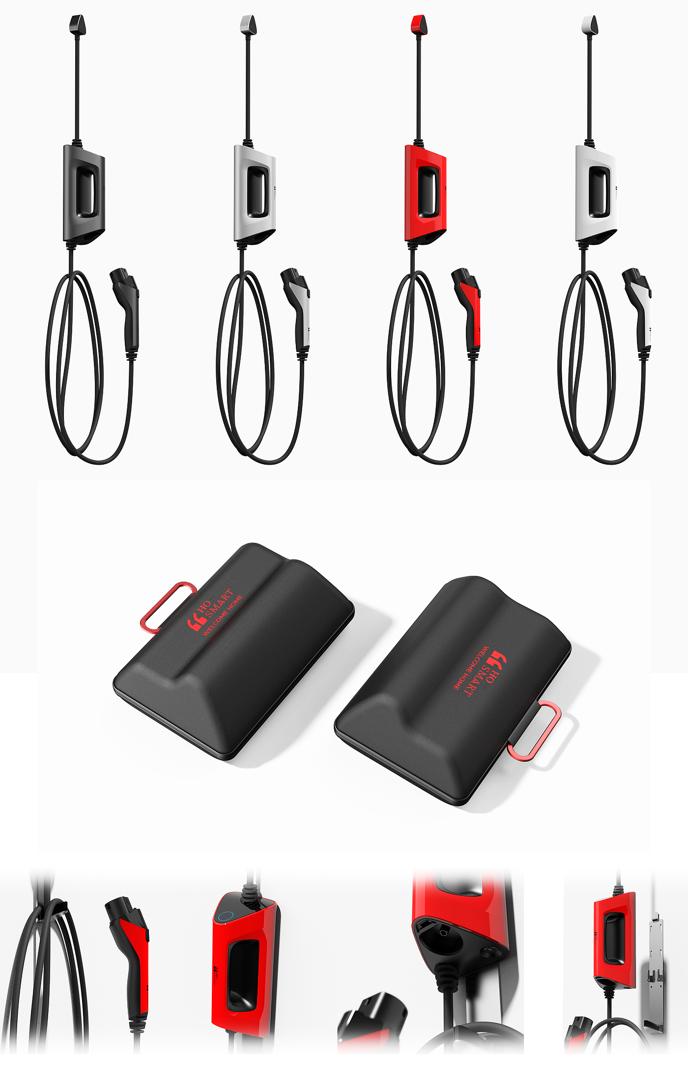 Charging pile，Charger，Portable，Portable Equipment，tool，Sense of science and technology，streamline，