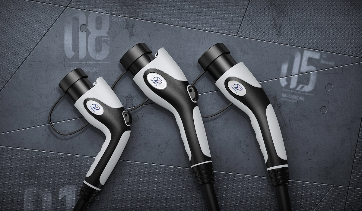 Charging gun design，Design of New Energy Charging Pile，Design of Car Charging Gun，Appearance structure design of charging gun，