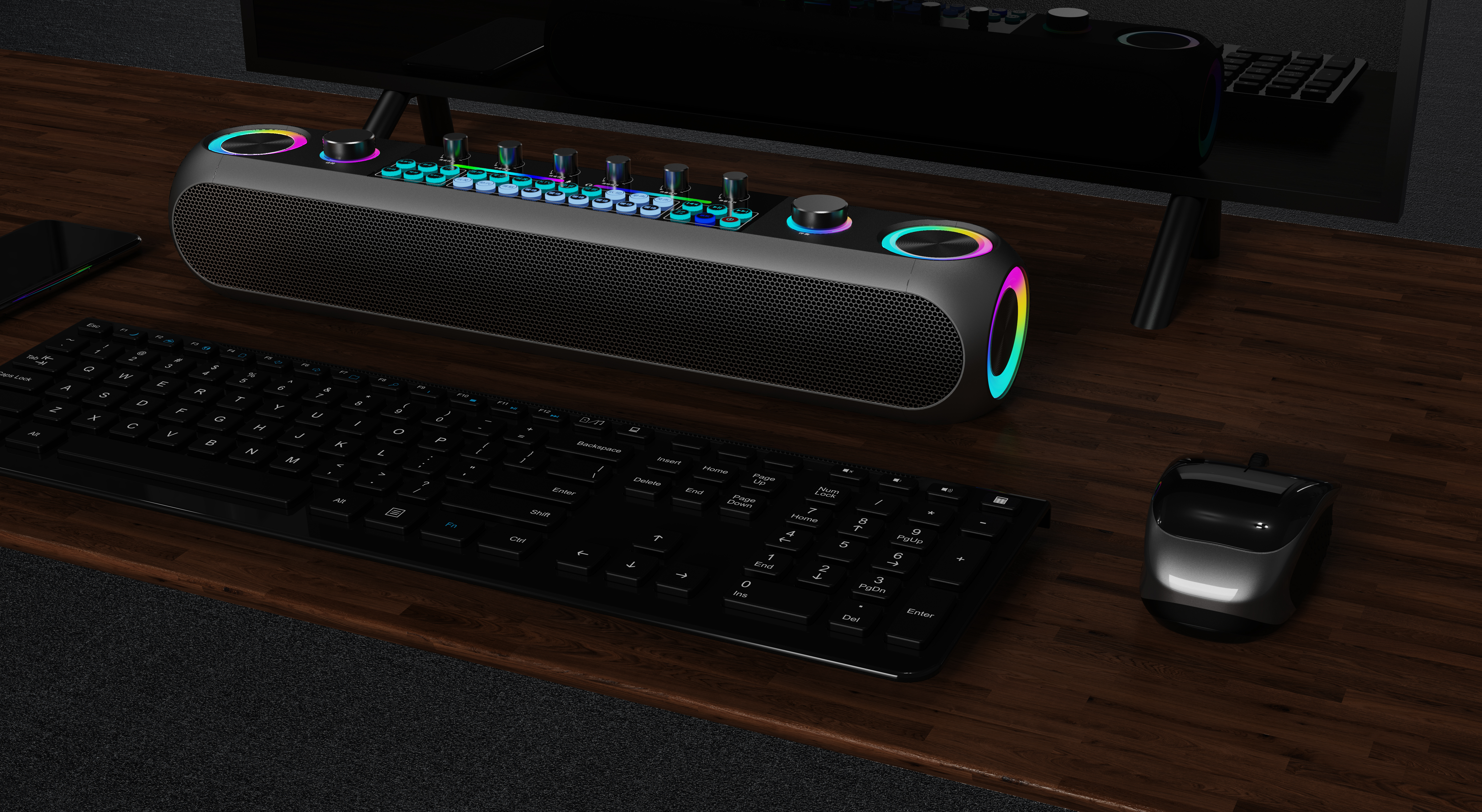 sound，strip sound，Desktop audio，Lamp effect，