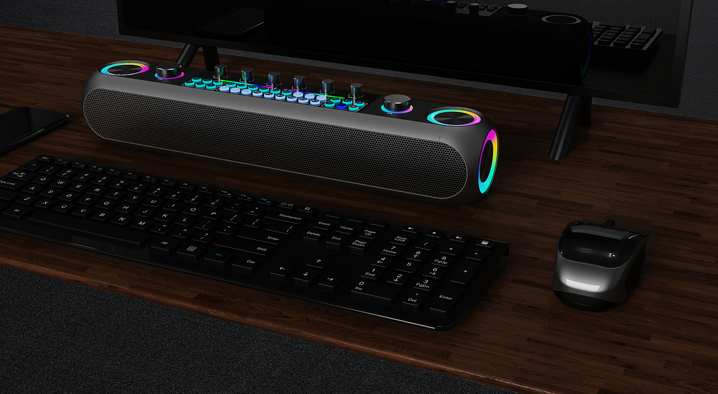 sound，strip sound，Desktop audio，Lamp effect，