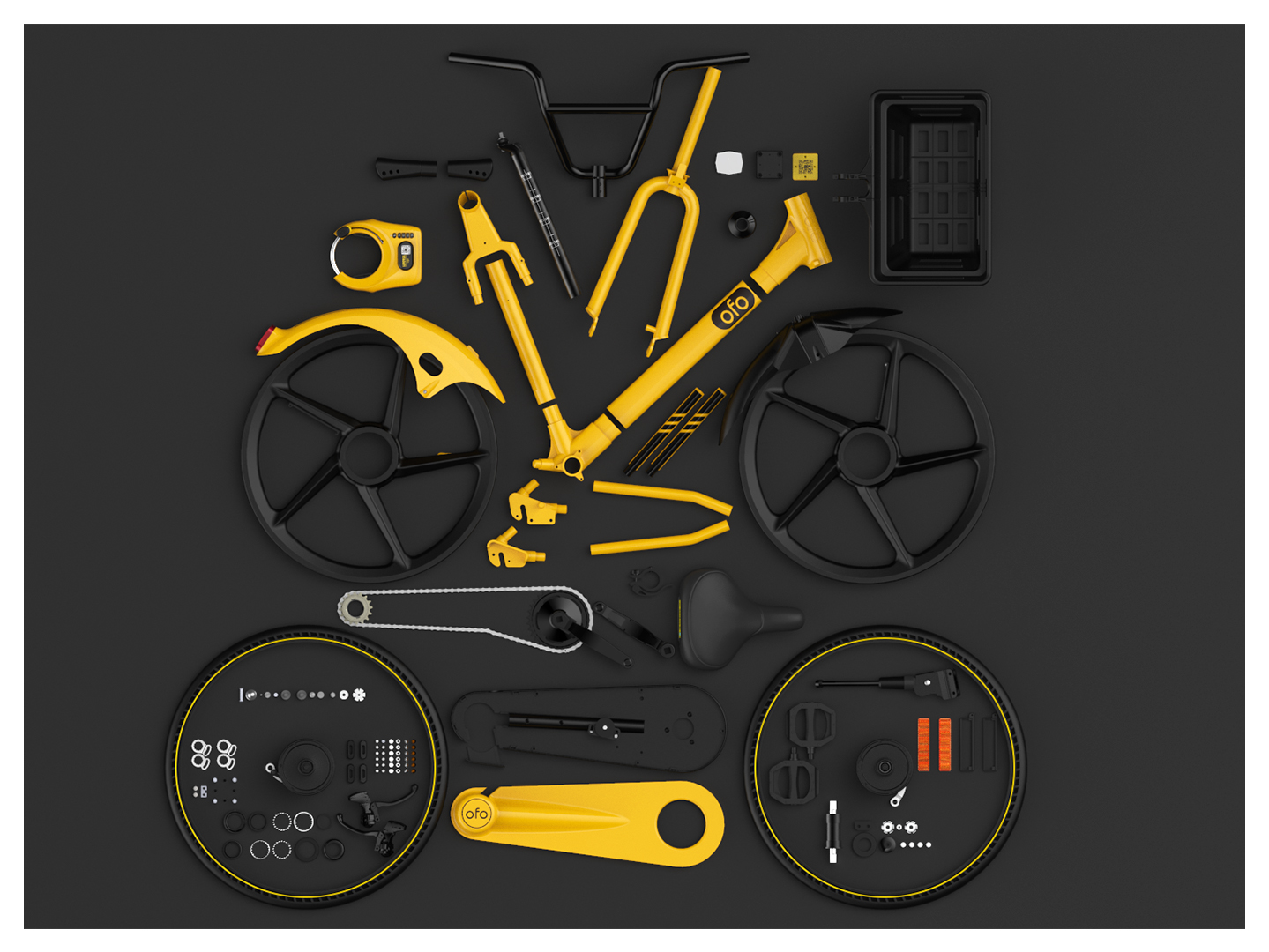 Bike sharing，ofo，Processing technology，Bicycle，Bicycle，