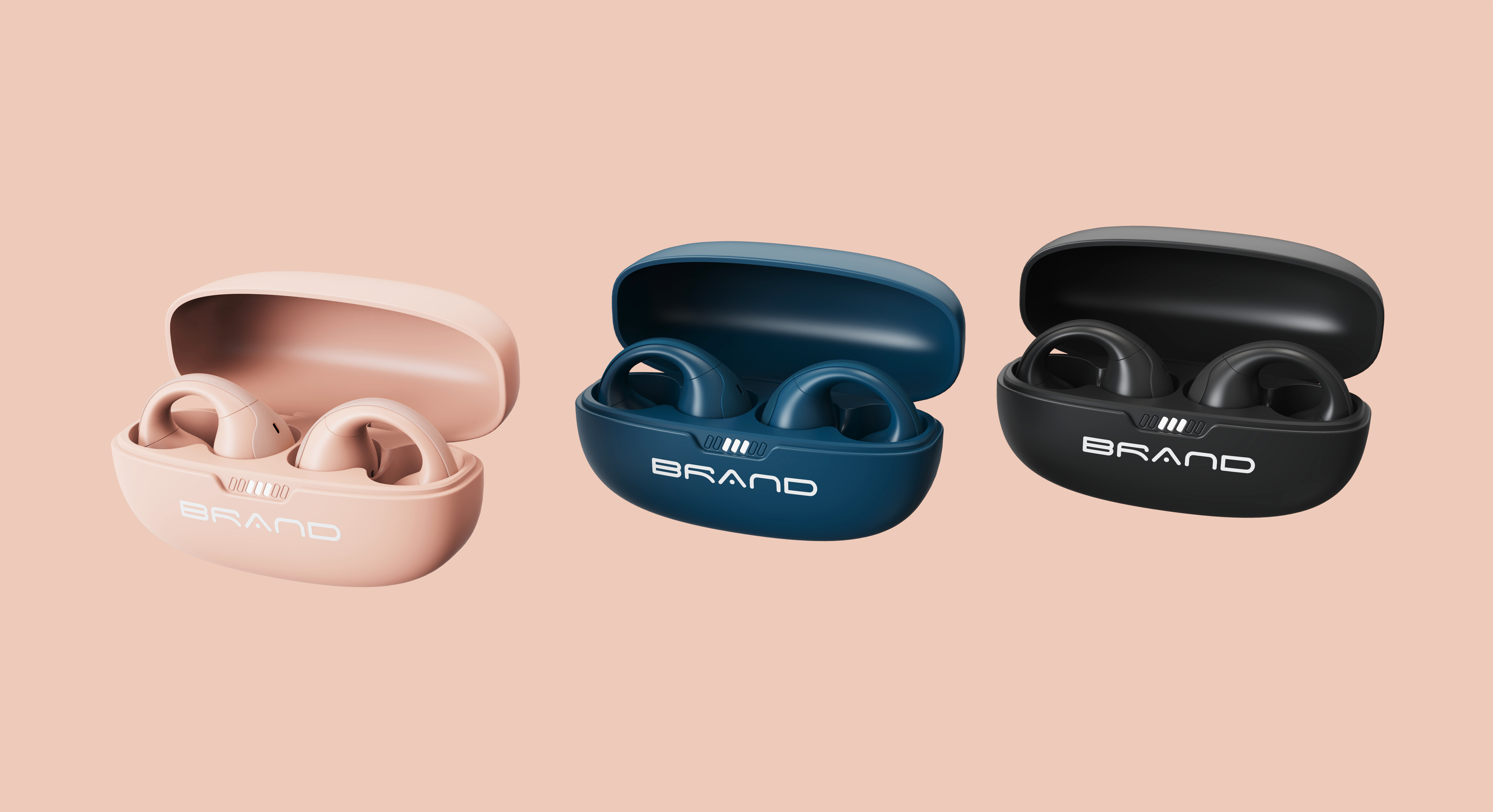 headset，Clip-Ear Headphones，