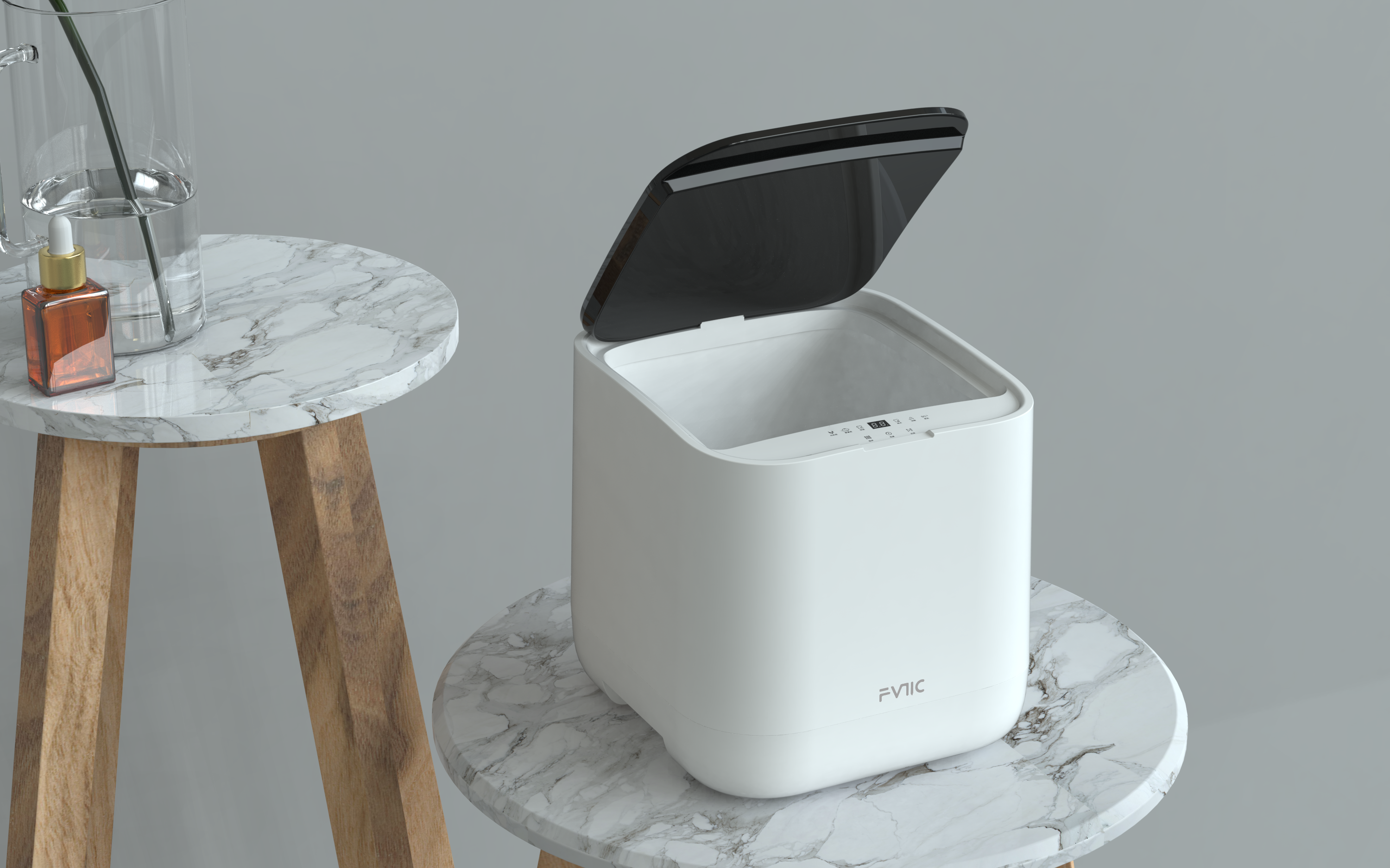 Mini washing machine，Appearance design，Simplicity，