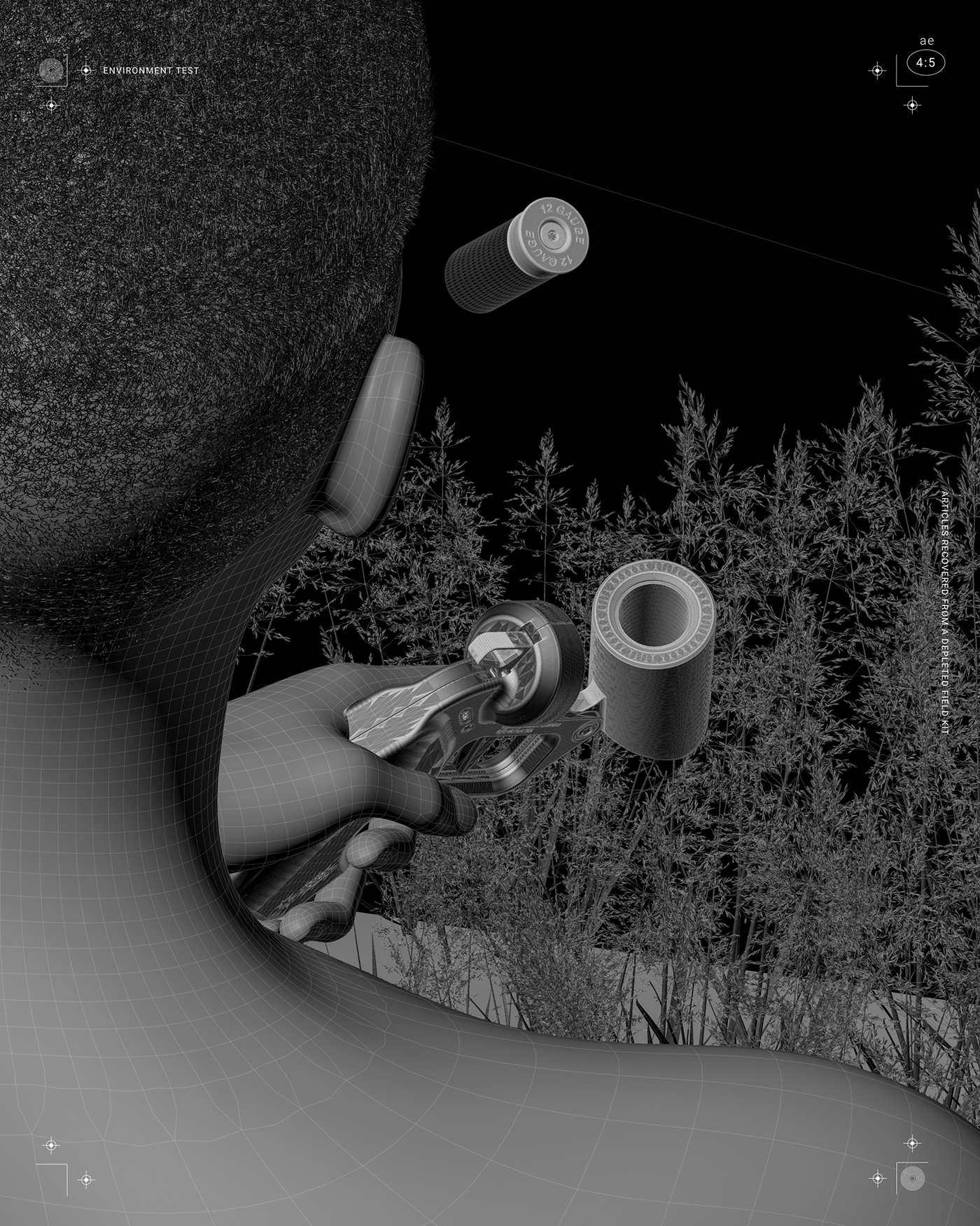 signal gun，signal flare，Pistol，Photography，visualization，3d，industrial design，