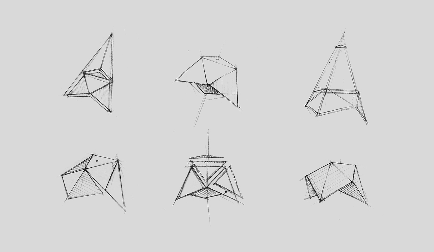 Modern style，U32，Geometry，Metal，lamps and lanterns，