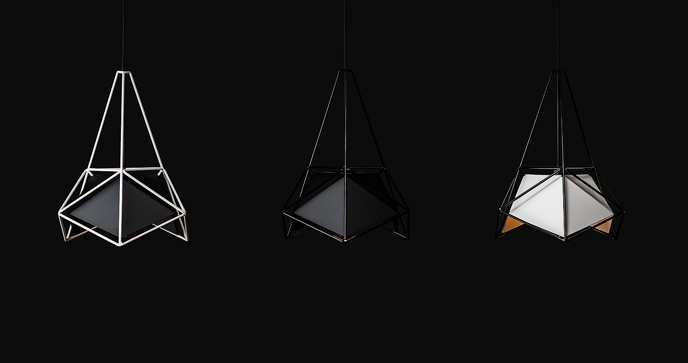 现代风，U32，几何结构，金属，灯具，