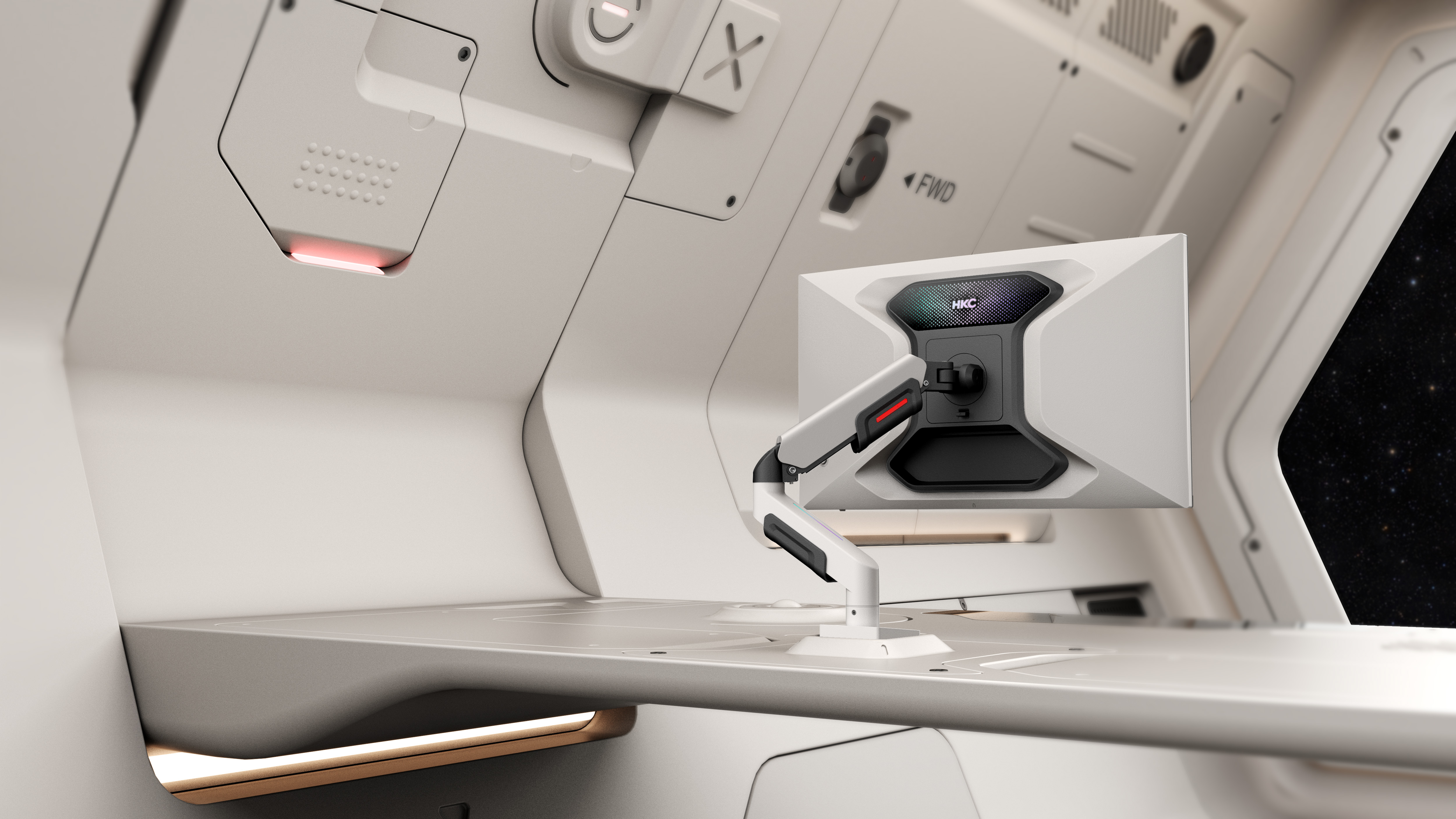 monitor，E-sports，Mechanical arm，science and technology，Gravity design，