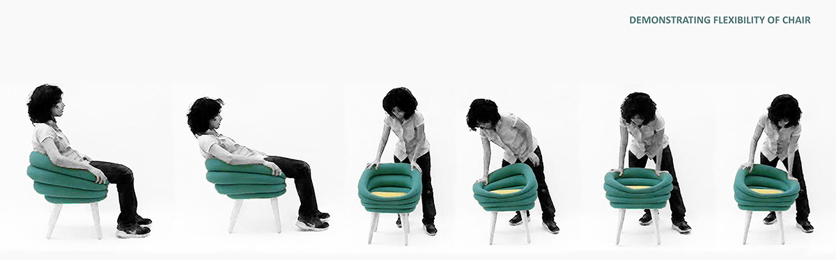 wood，the cord fabric，light，flexibility，chair，