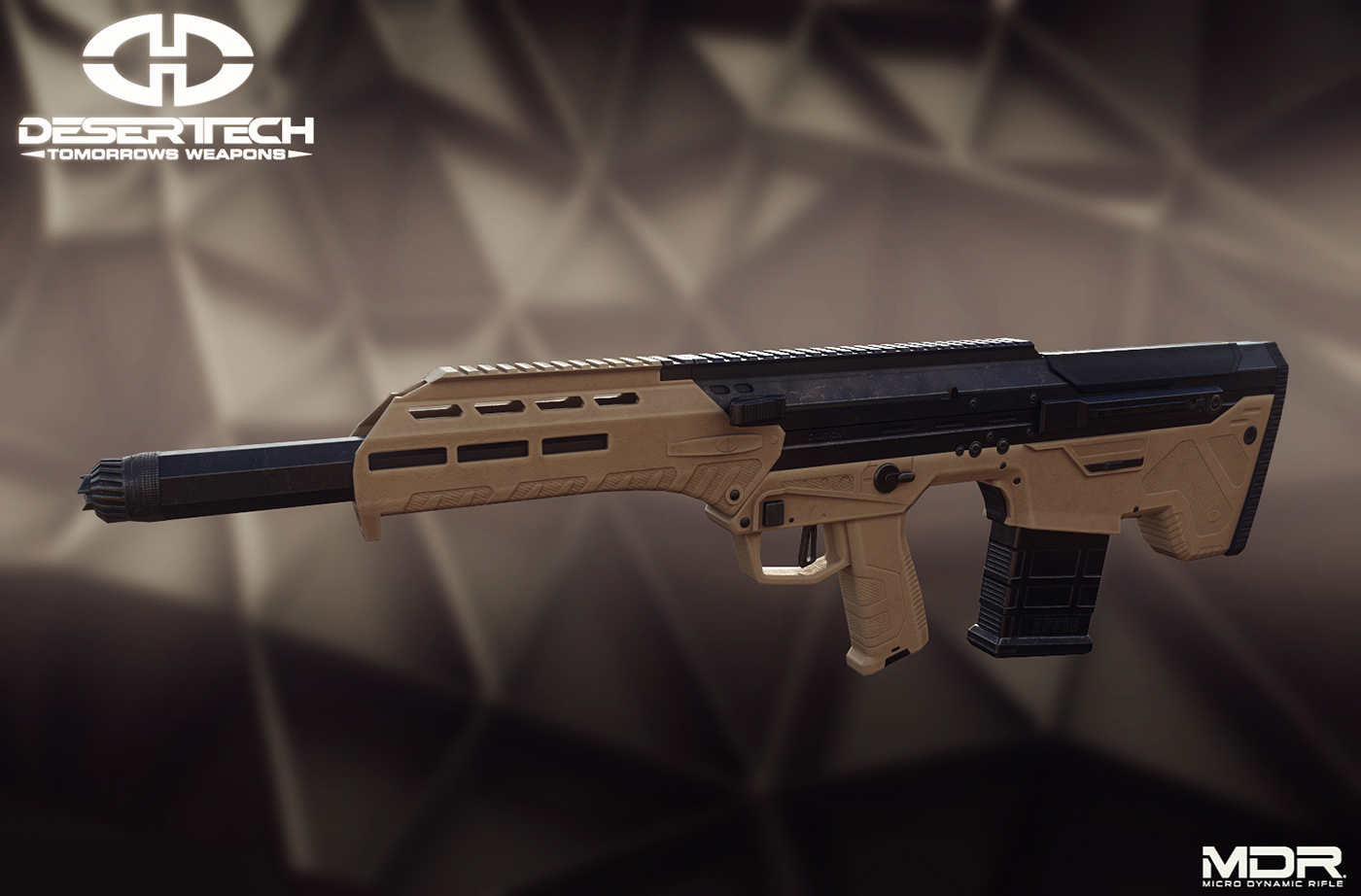 MDR，3D modeling，Gun design，product design，