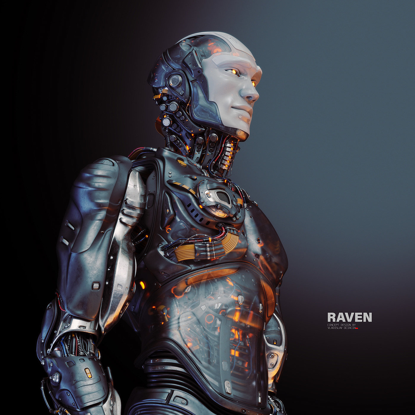 Raven | Upgrade，人物设计，图形设计，插图，