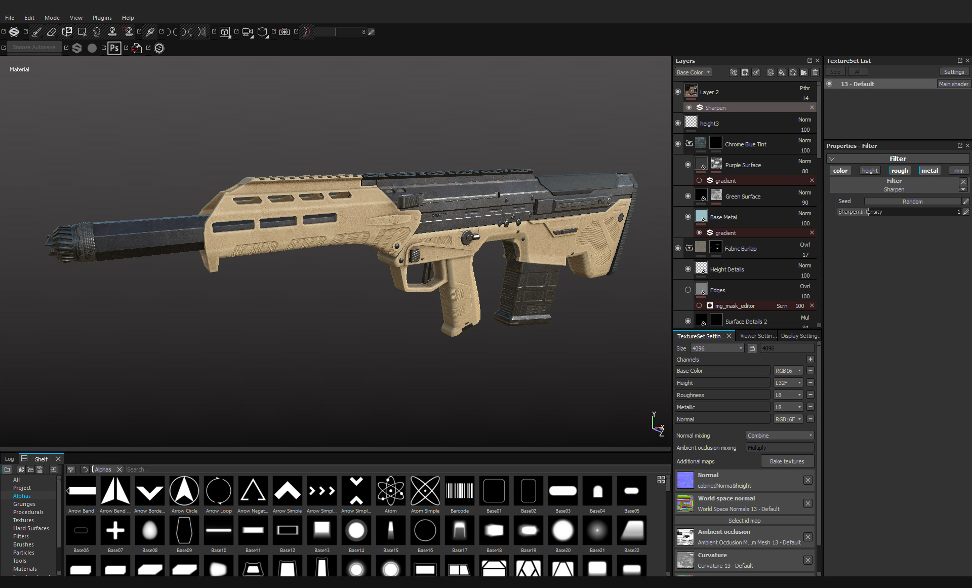 MDR，3D modeling，Gun design，product design，