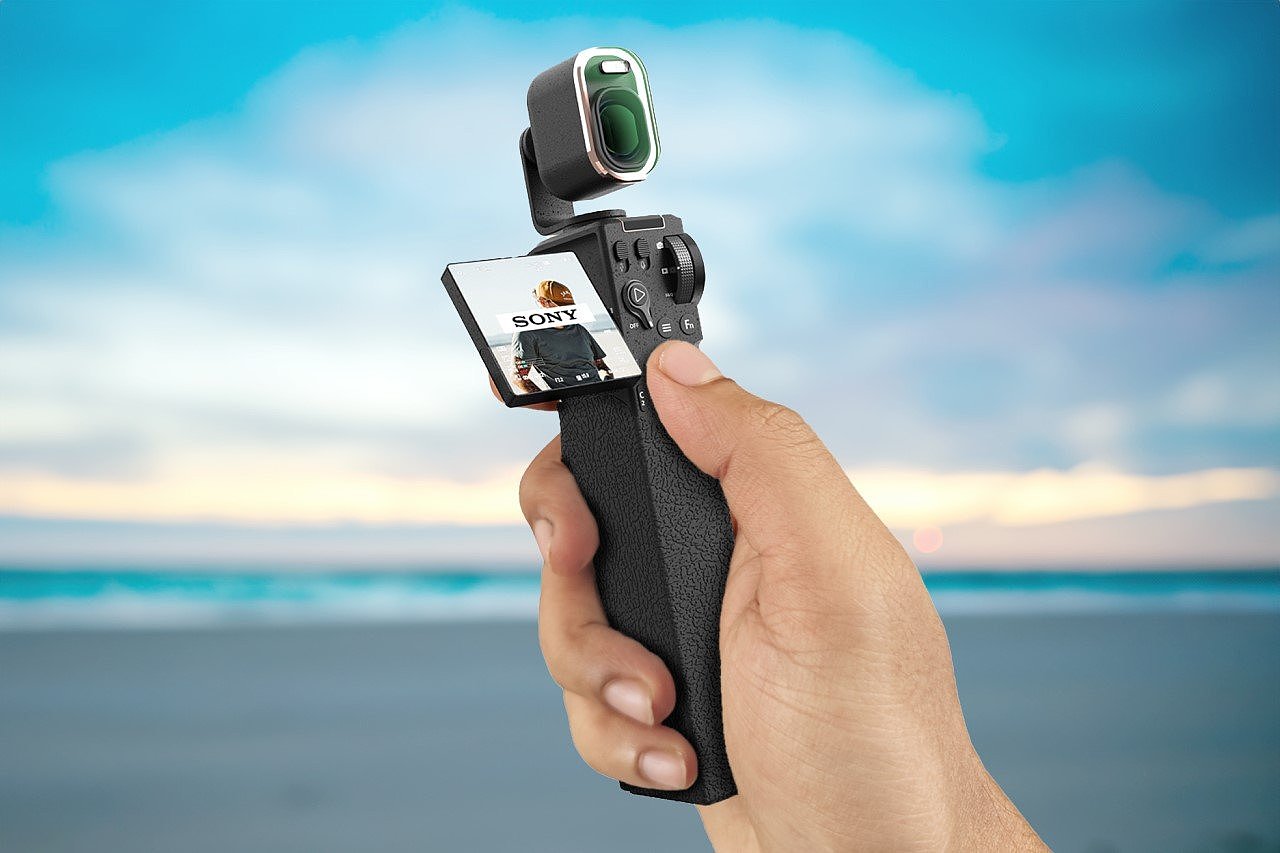 Sony，VLOG-001，camera，Camera design，Handheld camera，