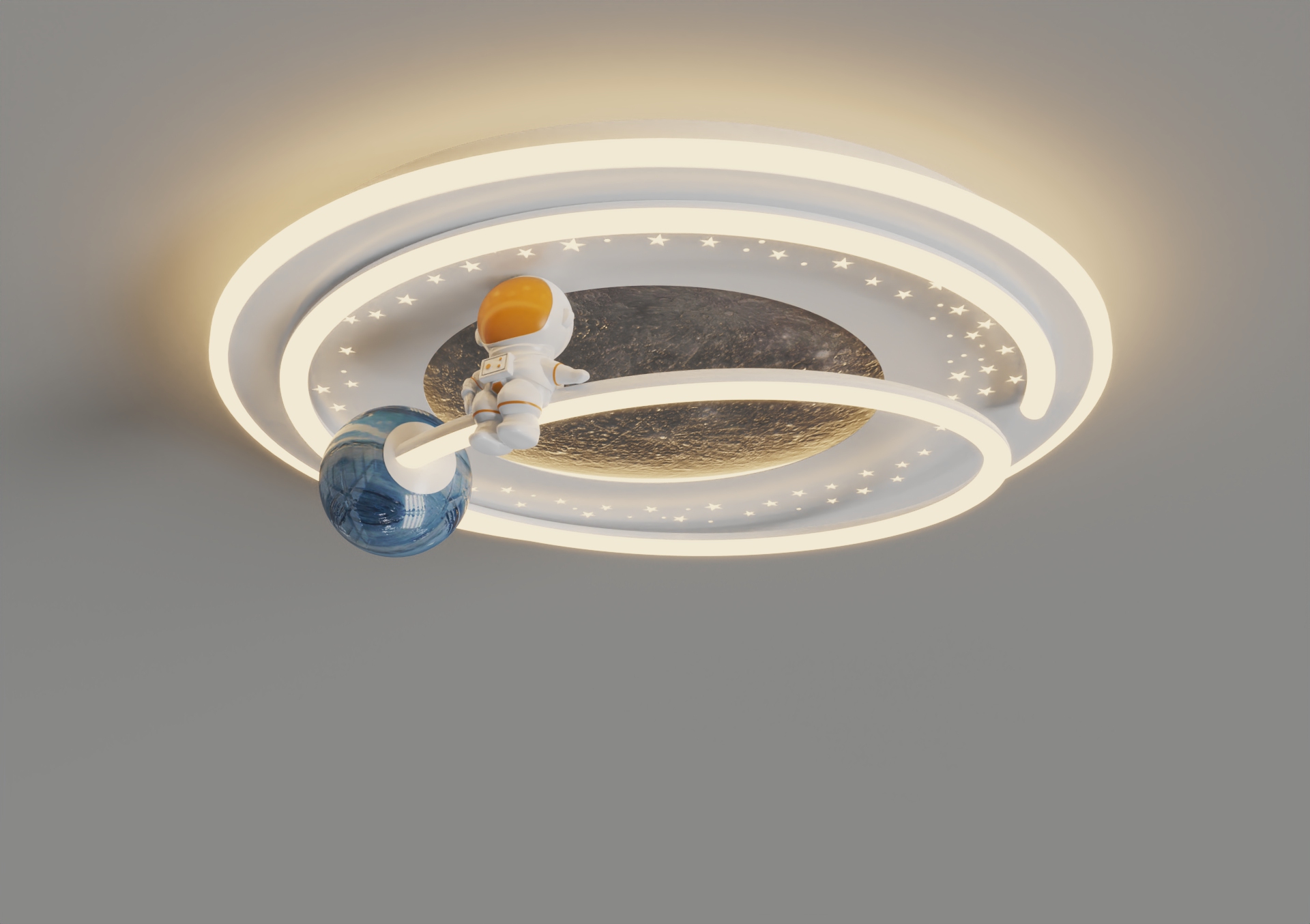 astronaut，Moon，light in the bedroom，resin，children，astronaut，