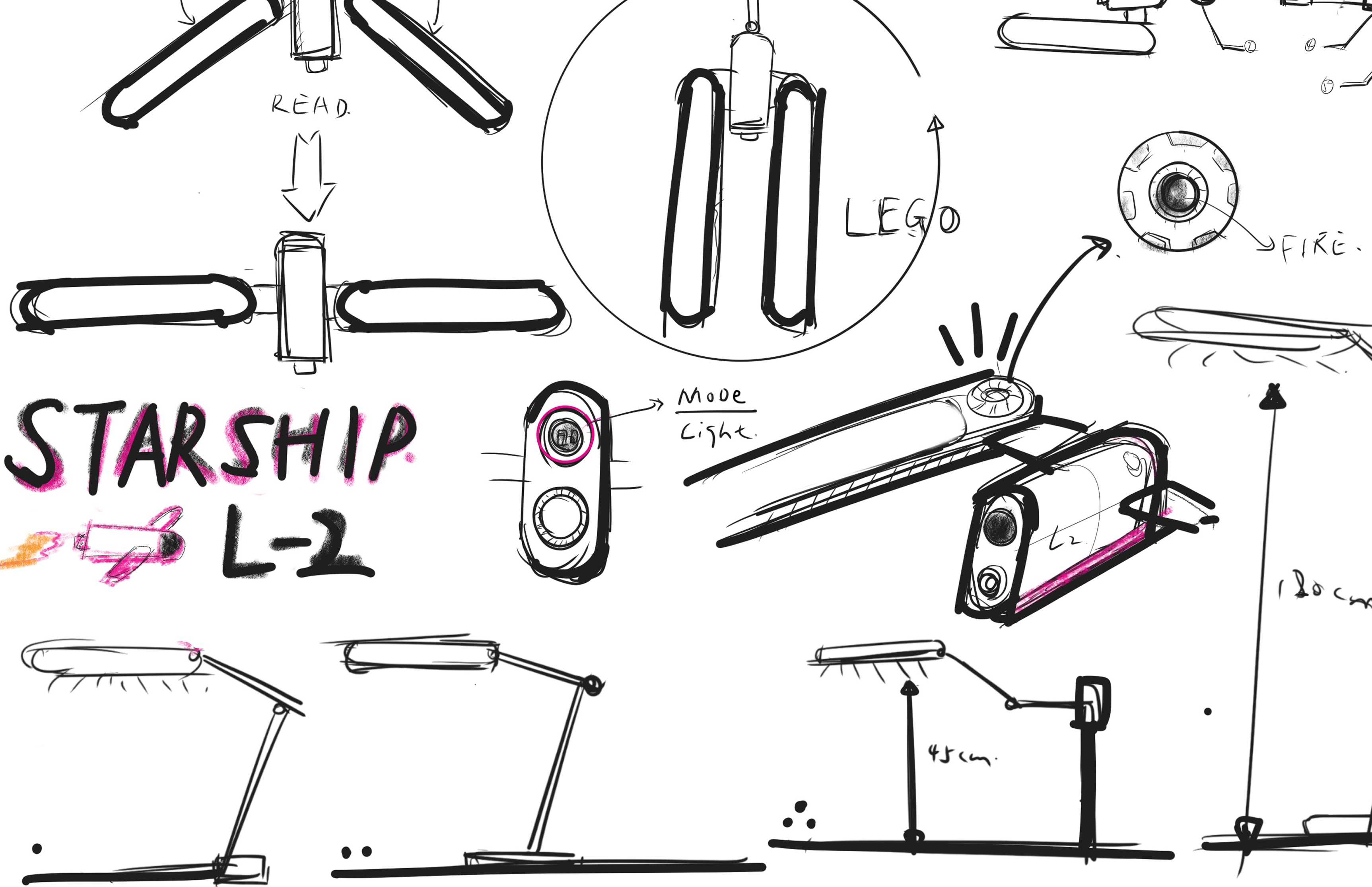 Learning desk lamp，children，starship ，Full spectrum，