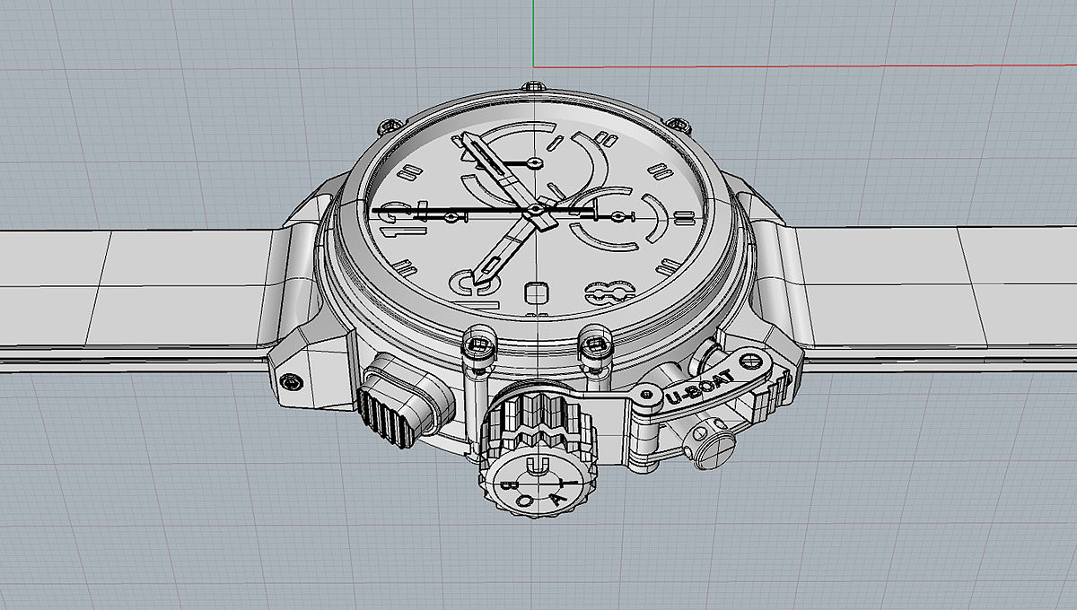 Wrist watch，modeling，texture，