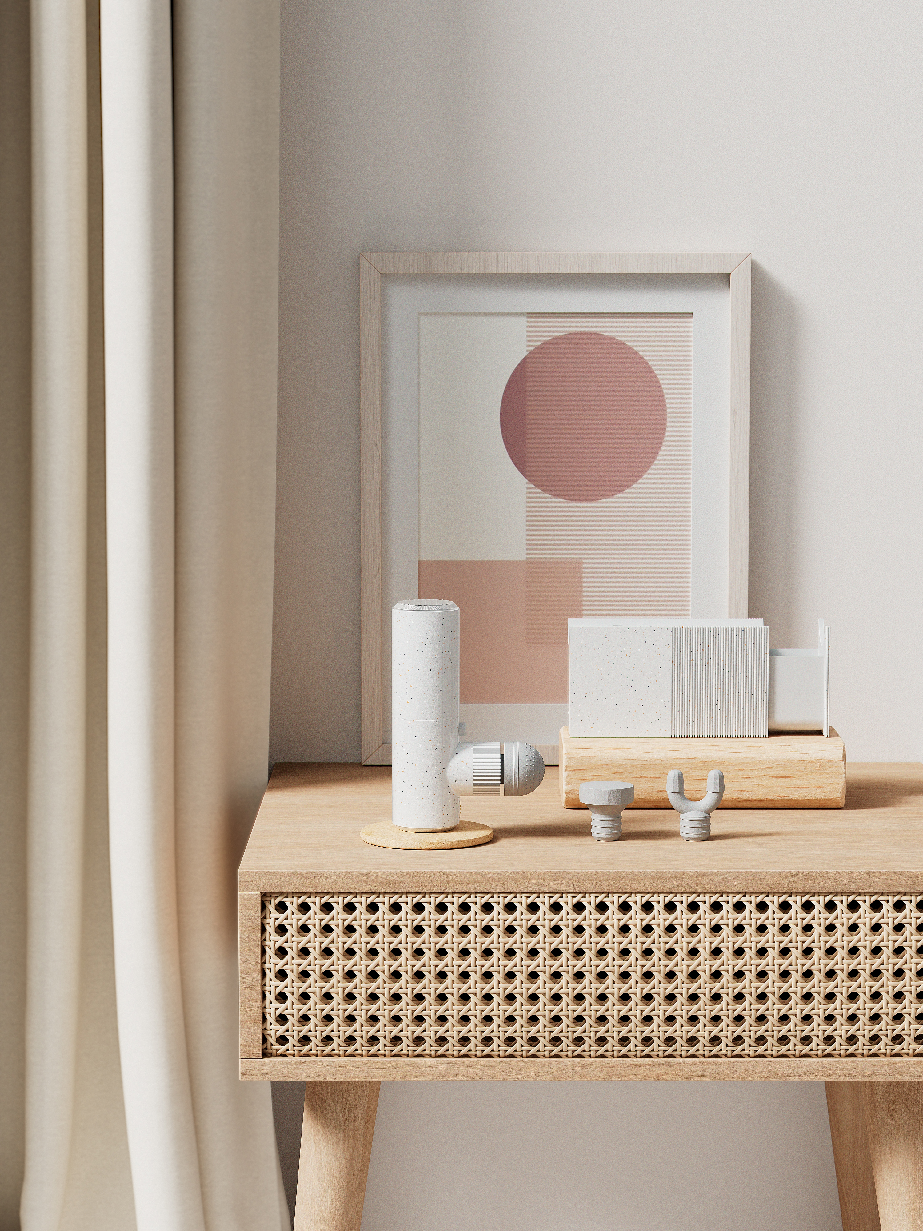 c4d，Redshift，Render，literature，Fascia gun，keyshot，rhino，Product rendering，